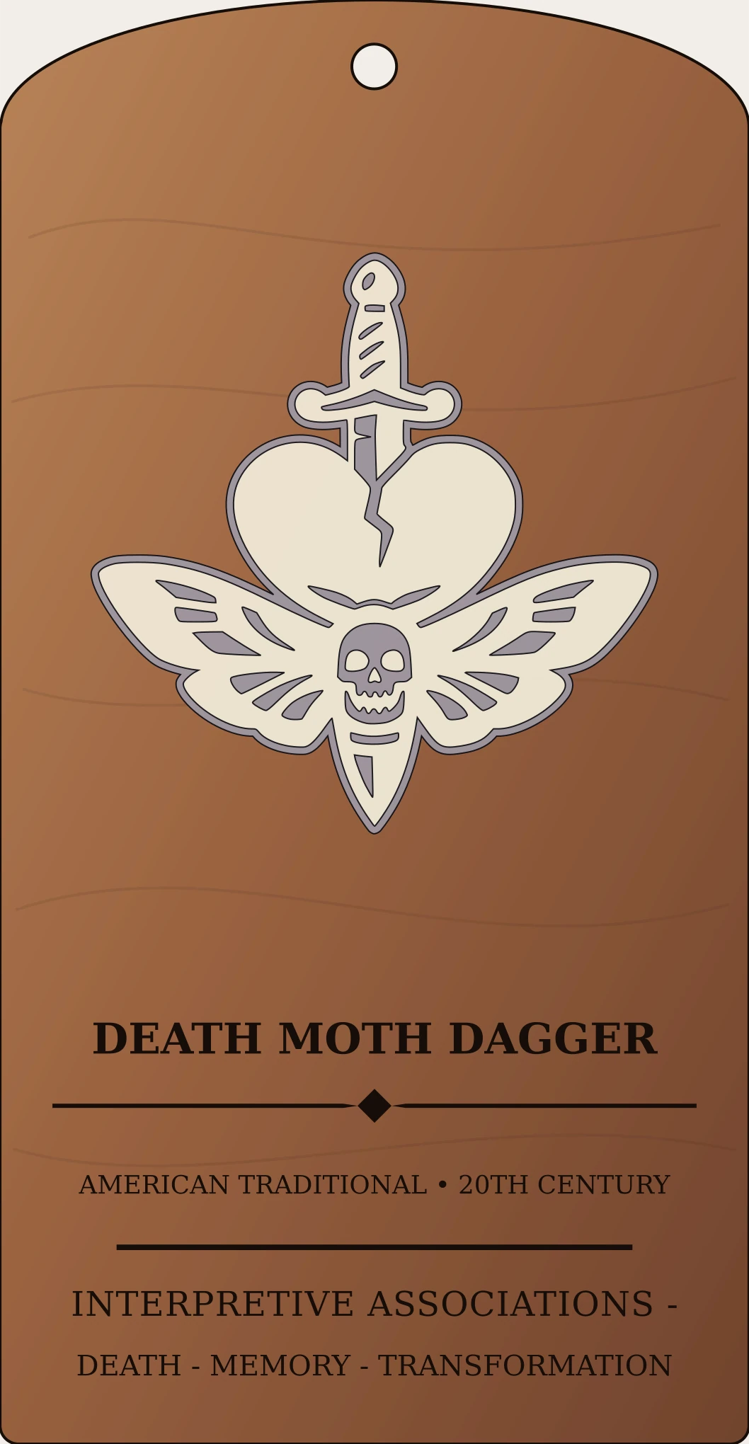 Death Moth Dagger Sanctum Hex Archive Plaque preview