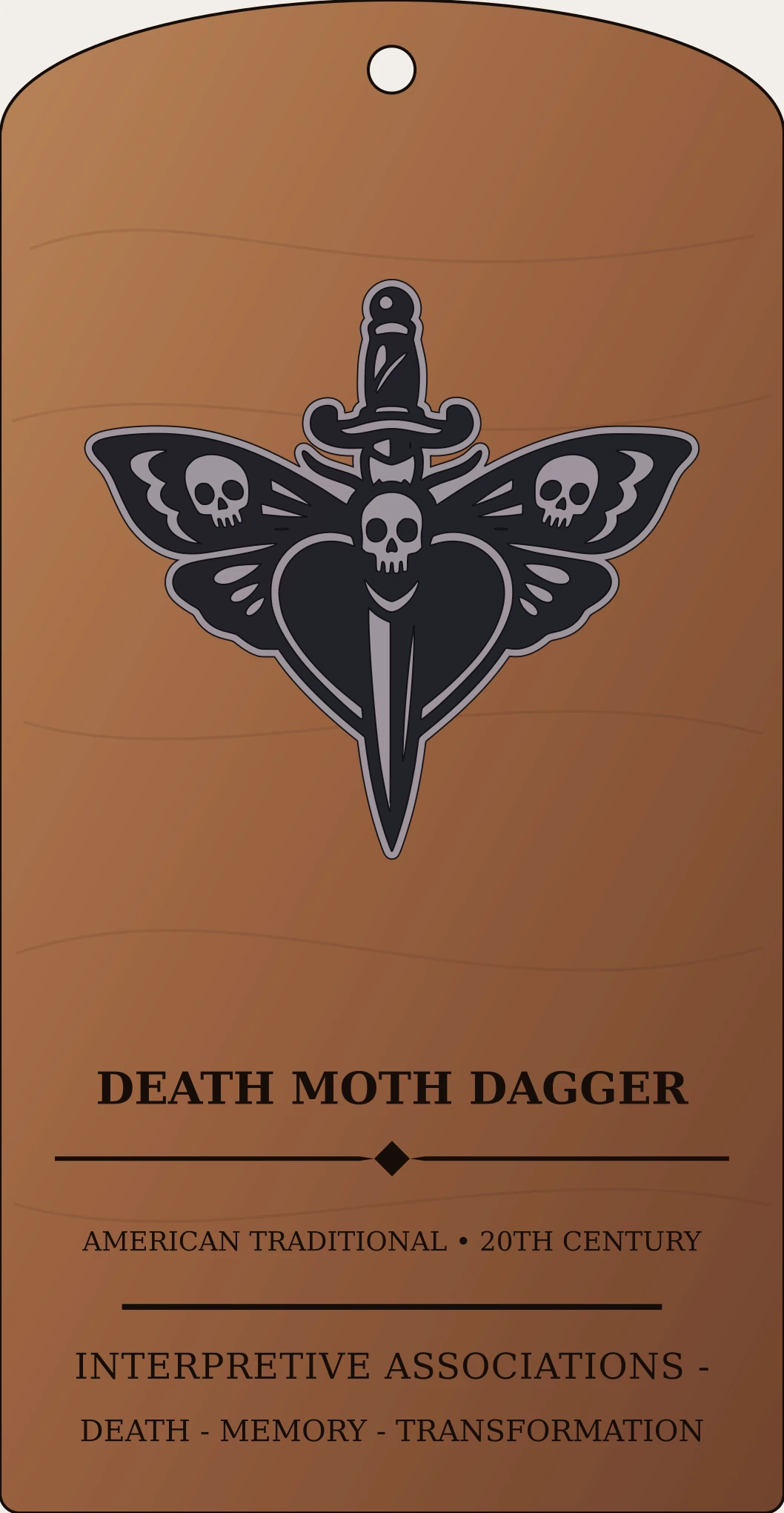 Death Moth Dagger Sanctum Hex Archive Plaque preview