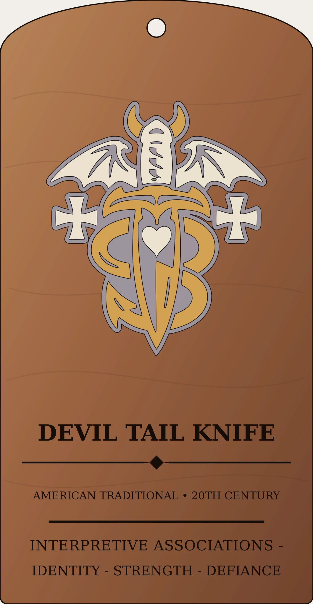 Devil Tail Knife Sanctum Hex Archive Plaque preview