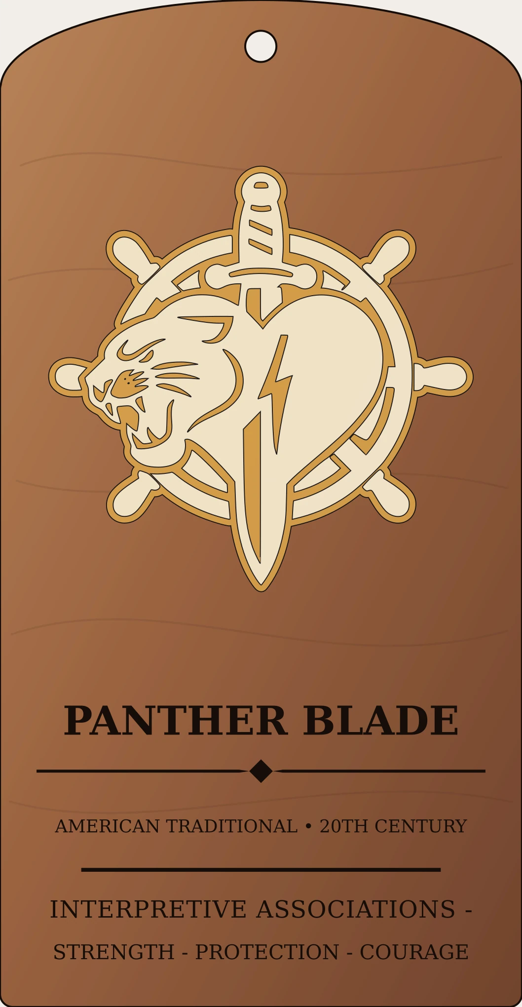 Panther Blade Emblem Sanctum Hex Archive Plaque preview