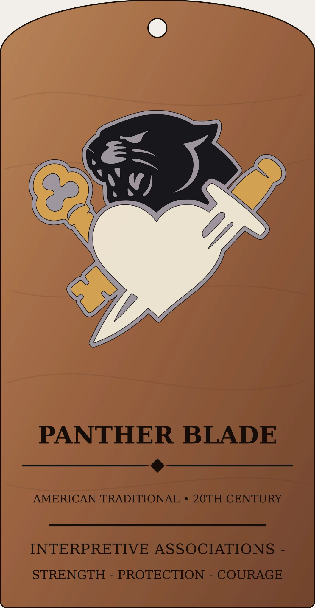 Panther Blade Emblem Sanctum Hex Archive Plaque preview