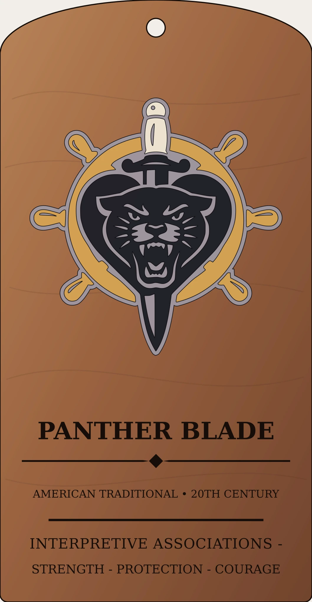 Panther Blade Emblem Sanctum Hex Archive Plaque preview