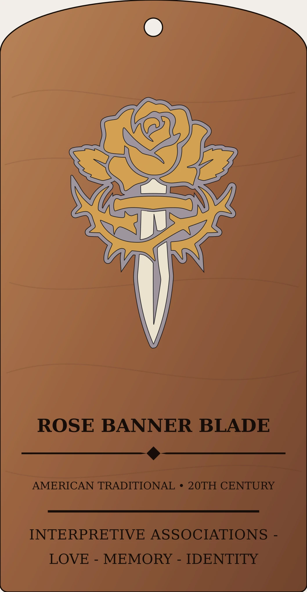 Rose Banner Blade Sanctum Hex Archive Plaque preview