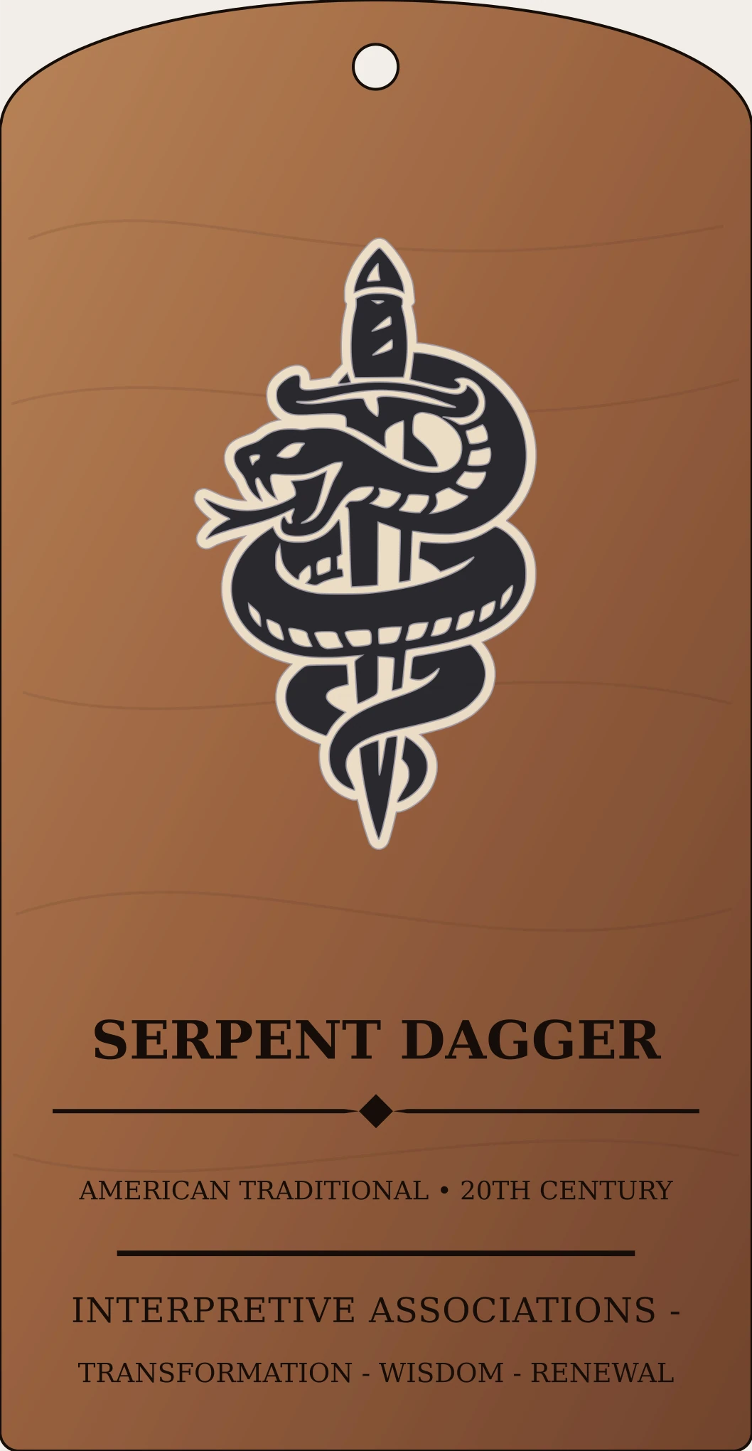 Serpent Dagger Crest Sanctum Hex Archive Plaque preview