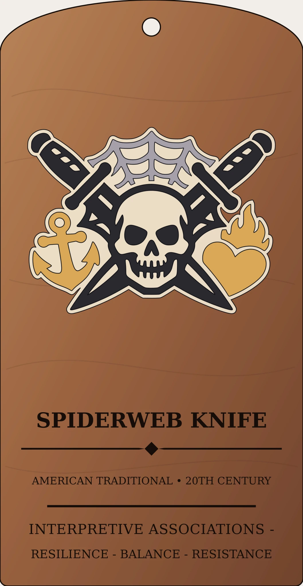 Spiderweb Knife Mark Sanctum Hex Archive Plaque preview
