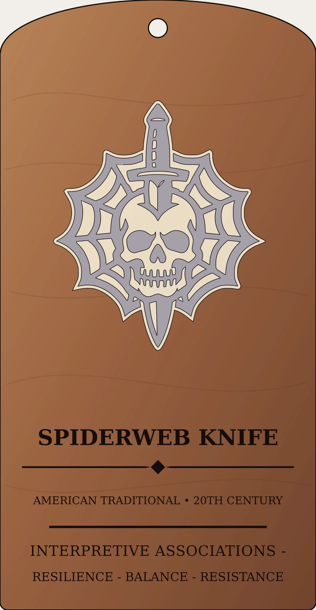 Spiderweb Knife Mark Sanctum Hex Archive Plaque preview