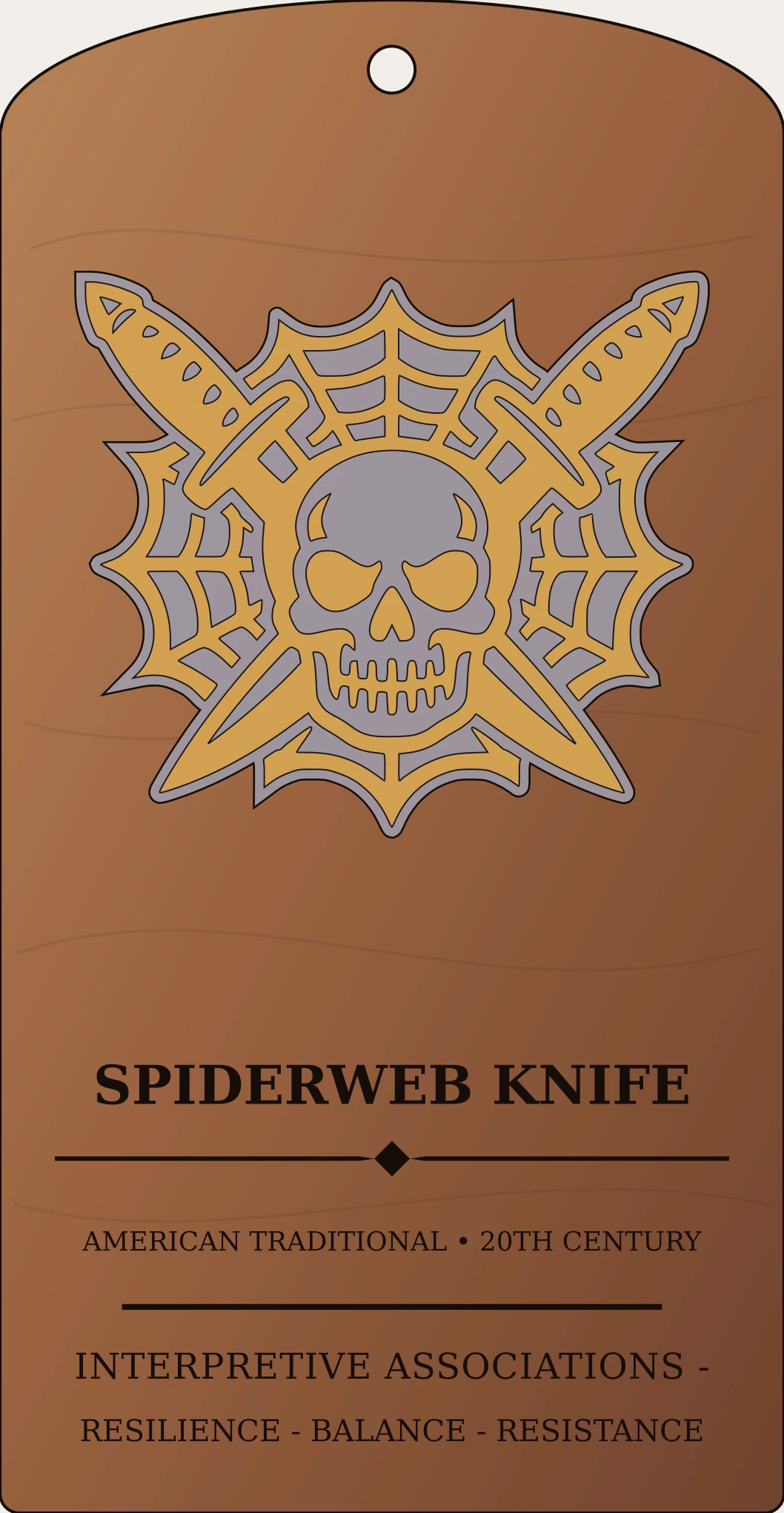 Spiderweb Knife Mark Sanctum Hex Archive Plaque preview