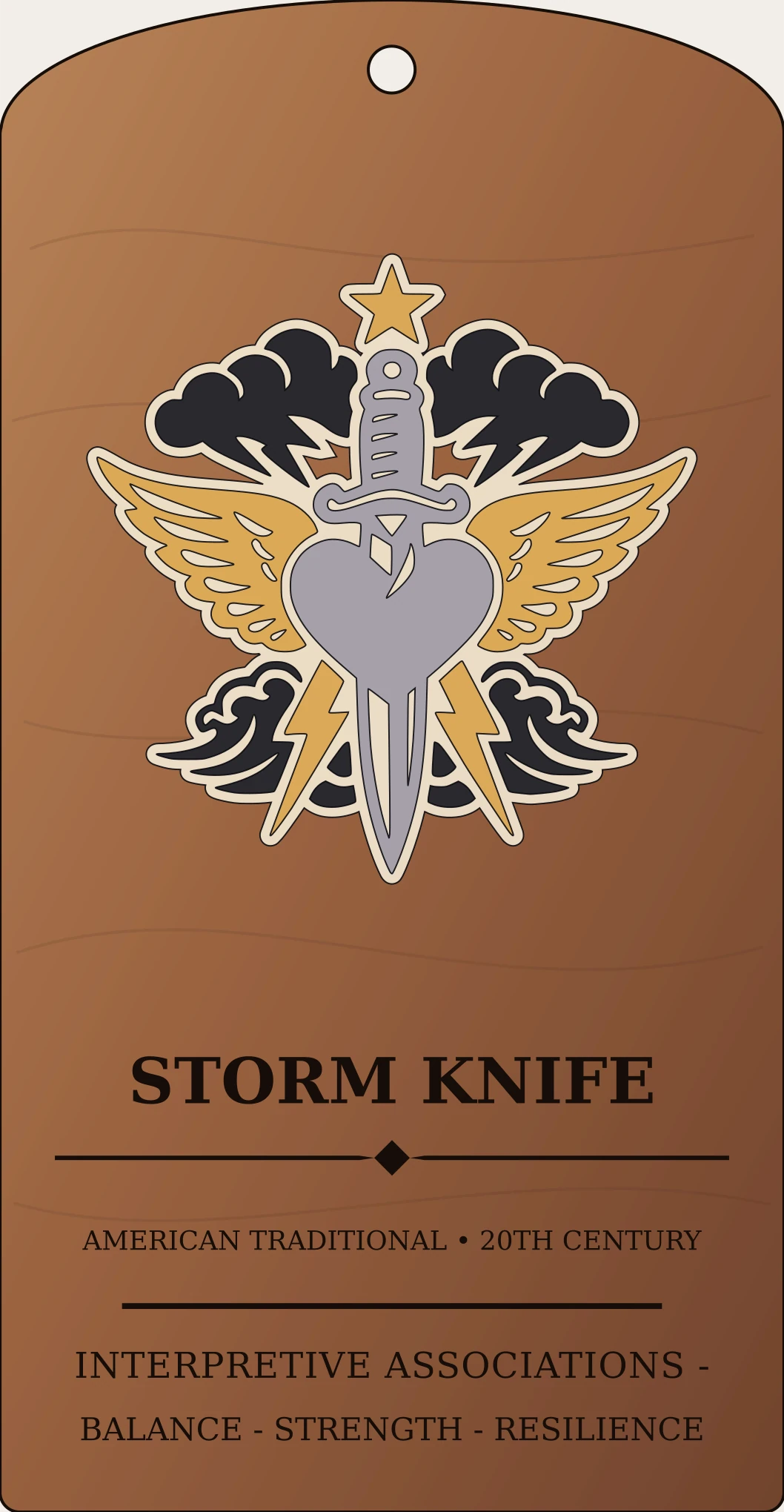Storm Knife Emblem Sanctum Hex Archive Plaque preview