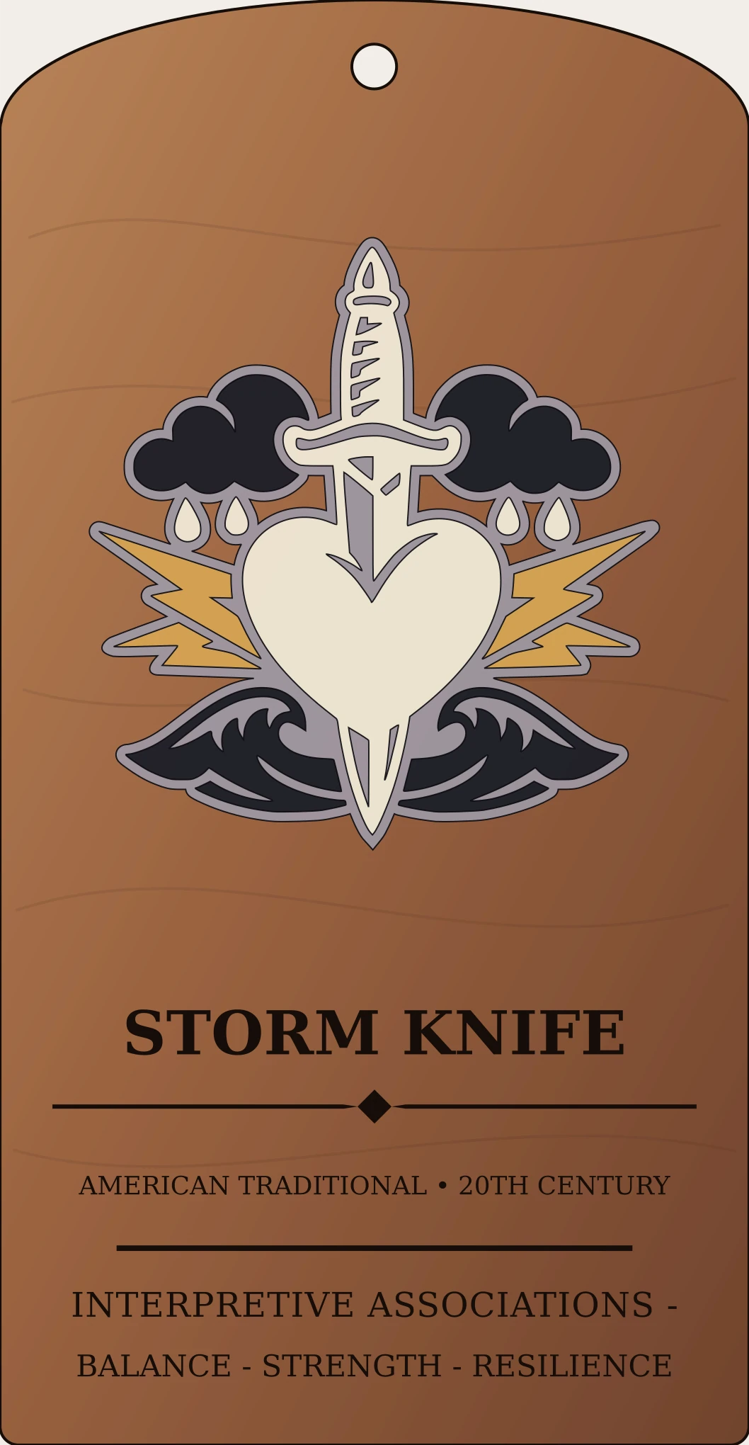 Storm Knife Emblem Sanctum Hex Archive Plaque preview
