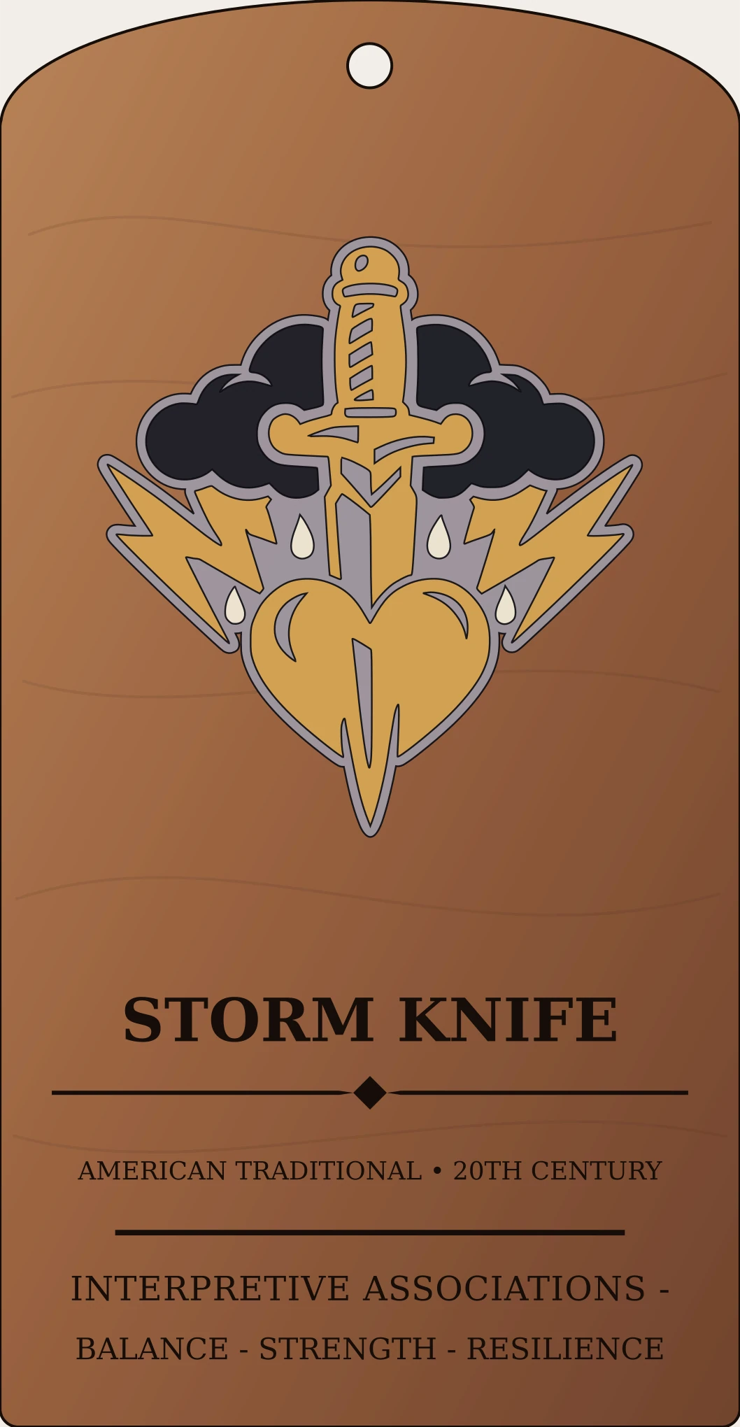 Storm Knife Emblem Sanctum Hex Archive Plaque preview