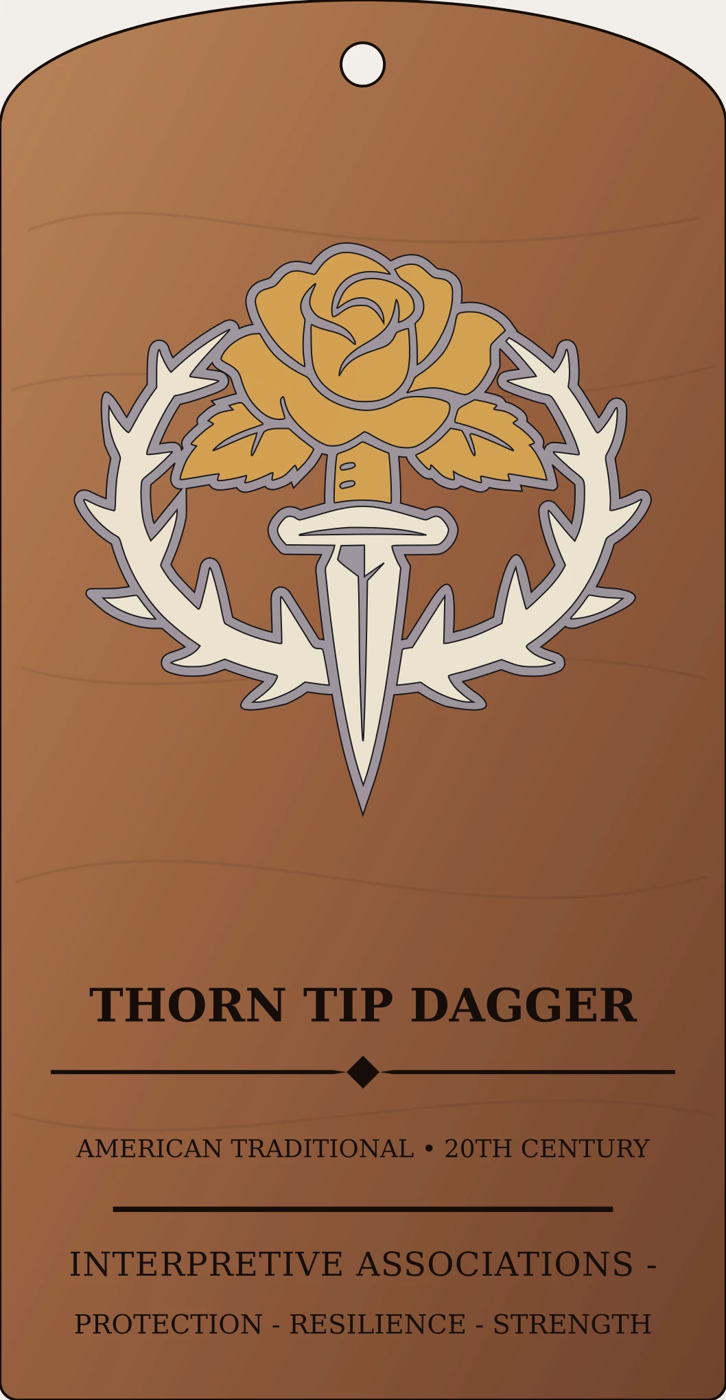 Thorn Tip Dagger Sanctum Hex Archive Plaque preview