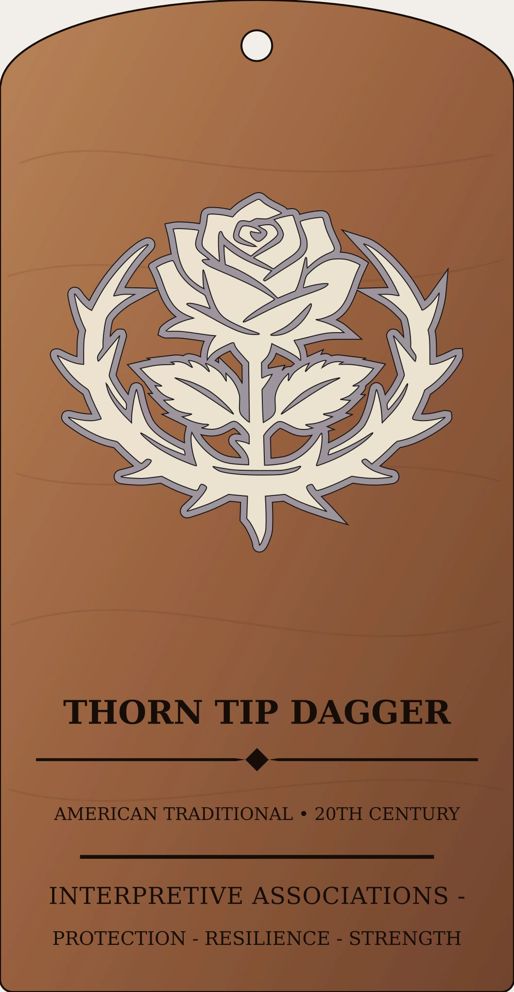 Thorn Tip Dagger Sanctum Hex Archive Plaque preview