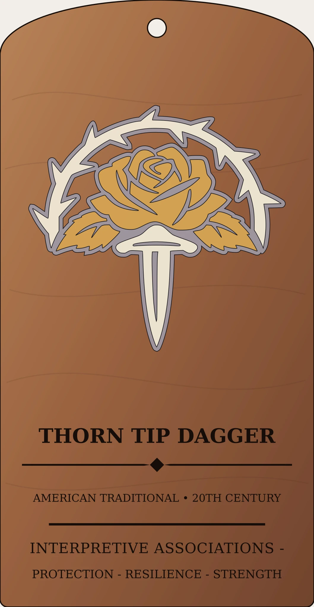 Thorn Tip Dagger Sanctum Hex Archive Plaque preview