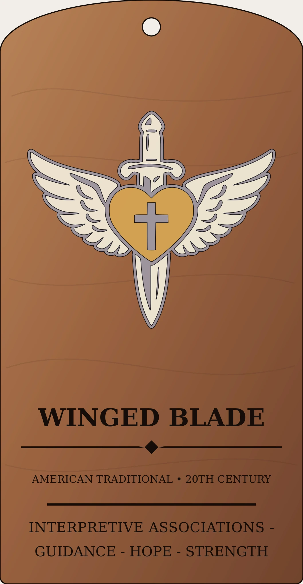 Winged Blade Device Sanctum Hex Archive Plaque preview