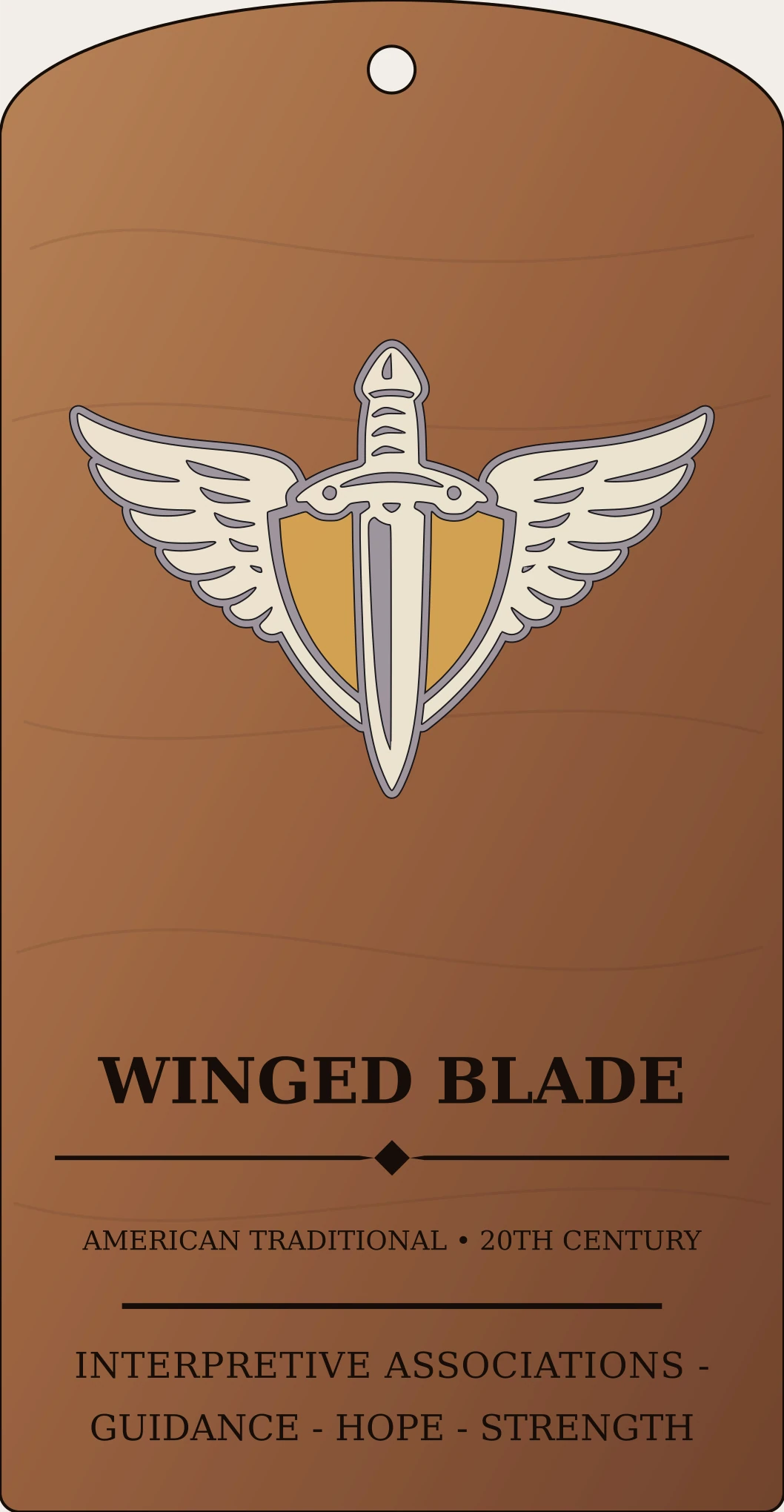 Winged Blade Device Sanctum Hex Archive Plaque preview