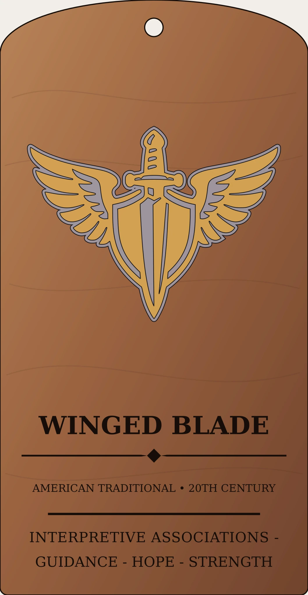 Winged Blade Device Sanctum Hex Archive Plaque preview