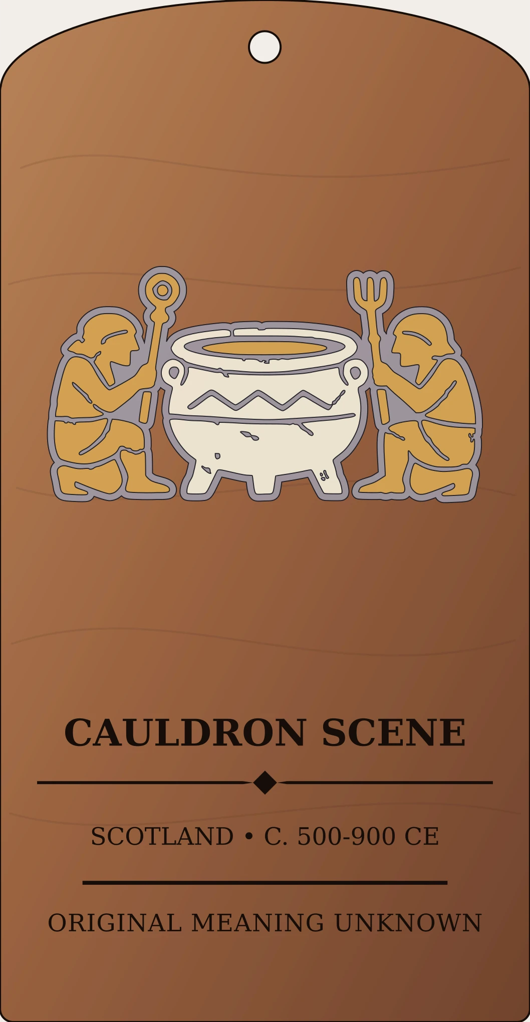 Cauldron Scene Motif Sanctum Hex Archive Plaque preview