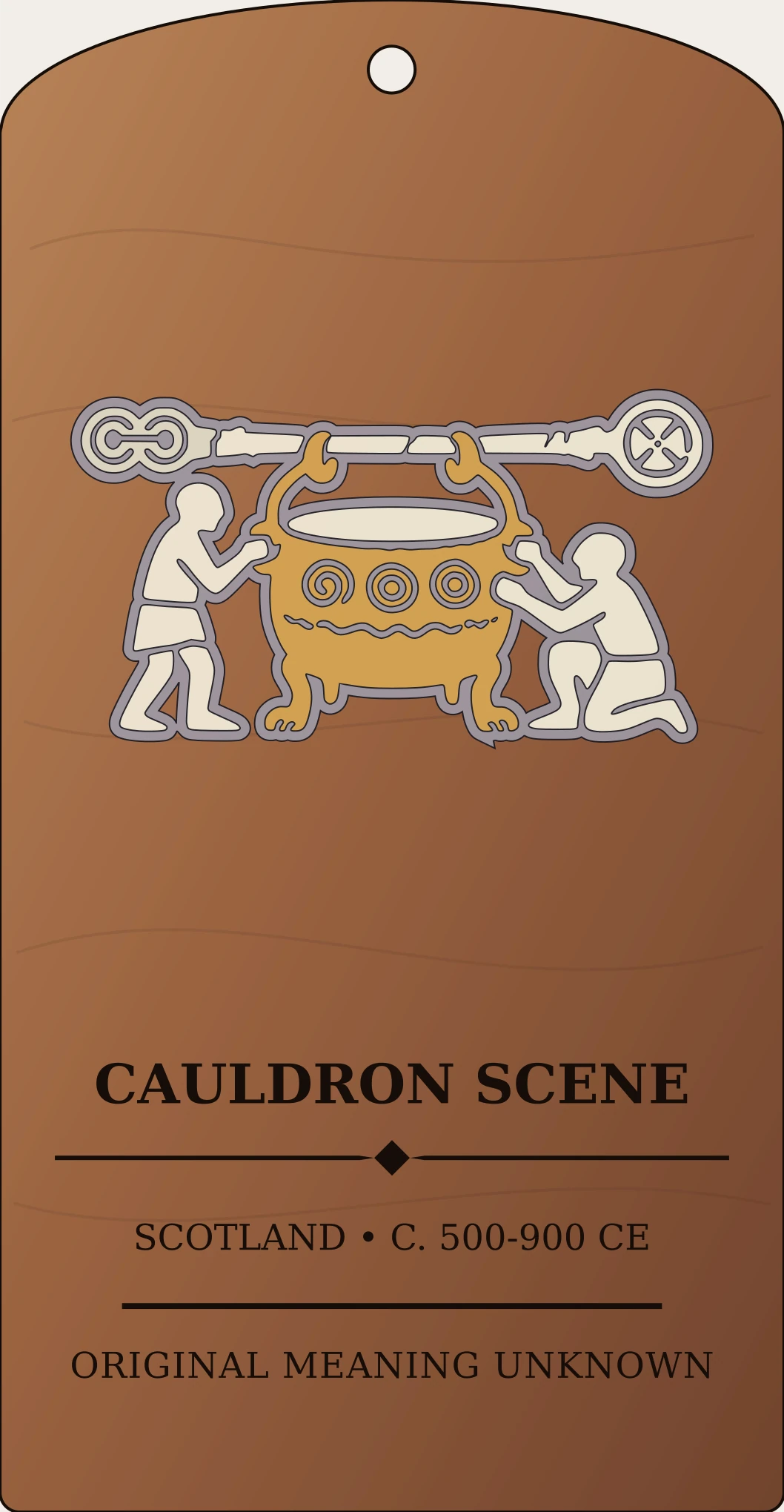 Cauldron Scene Motif Sanctum Hex Archive Plaque preview