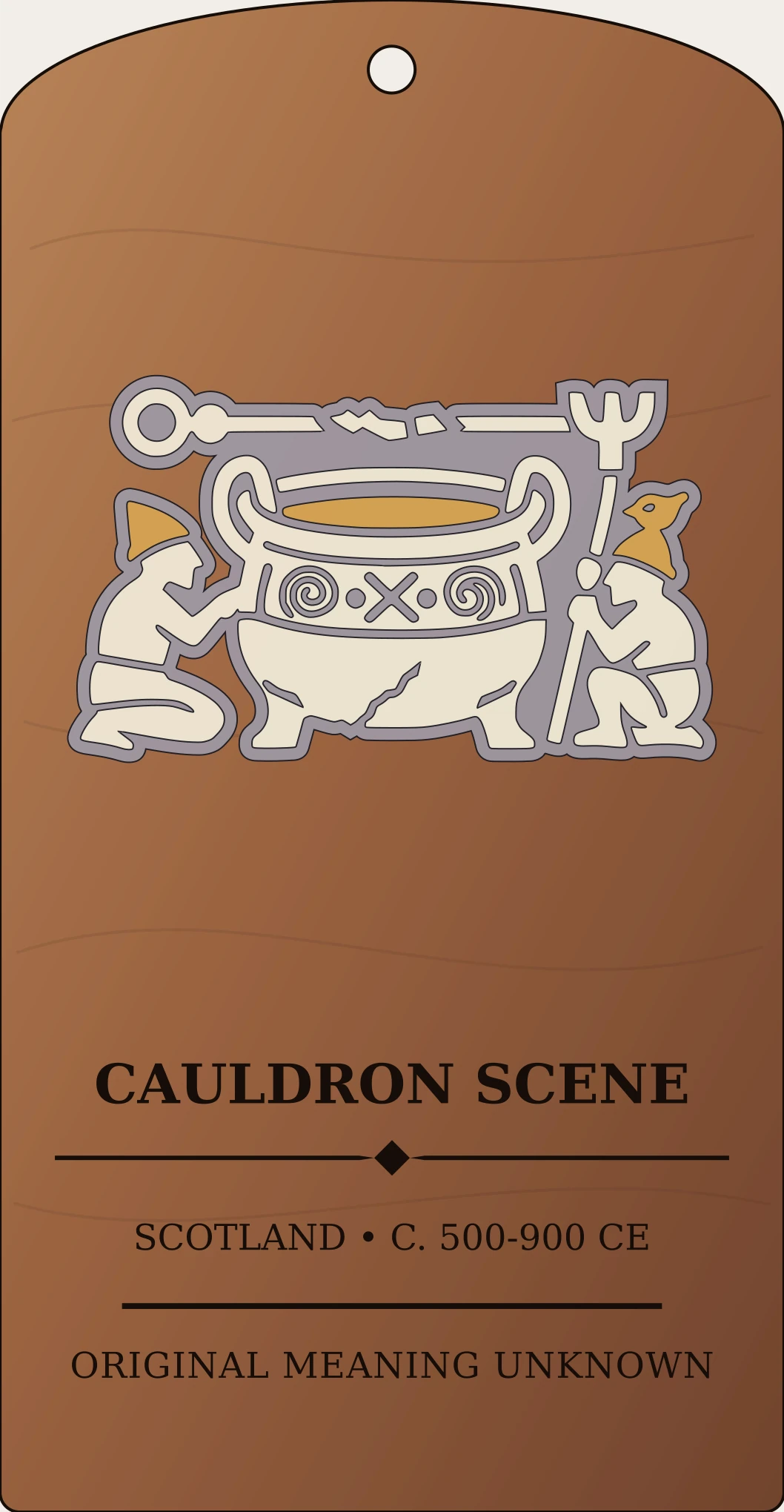 Cauldron Scene Motif Sanctum Hex Archive Plaque preview