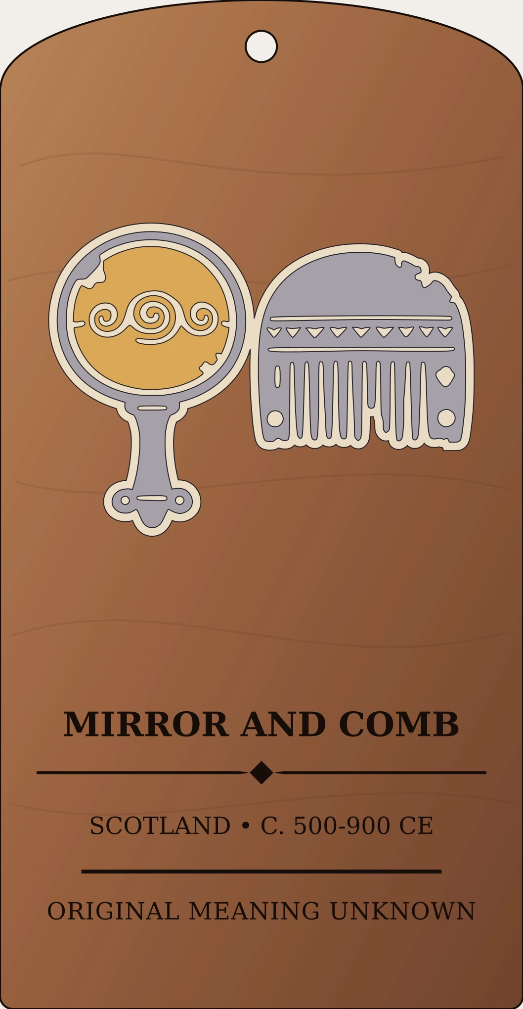 Mirror-and-comb Pair Sanctum Hex Archive Plaque preview