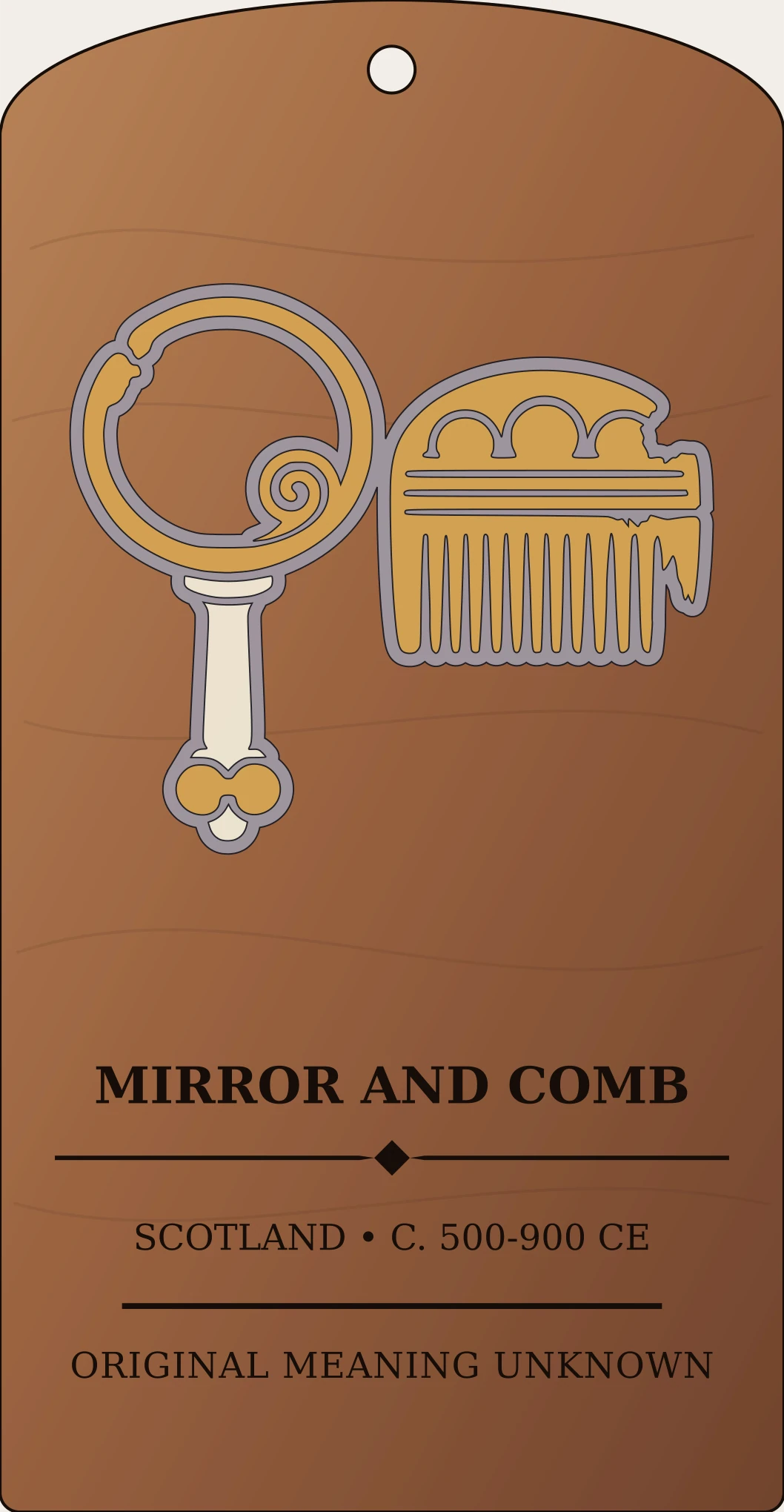 Mirror-and-comb Pair Sanctum Hex Archive Plaque preview