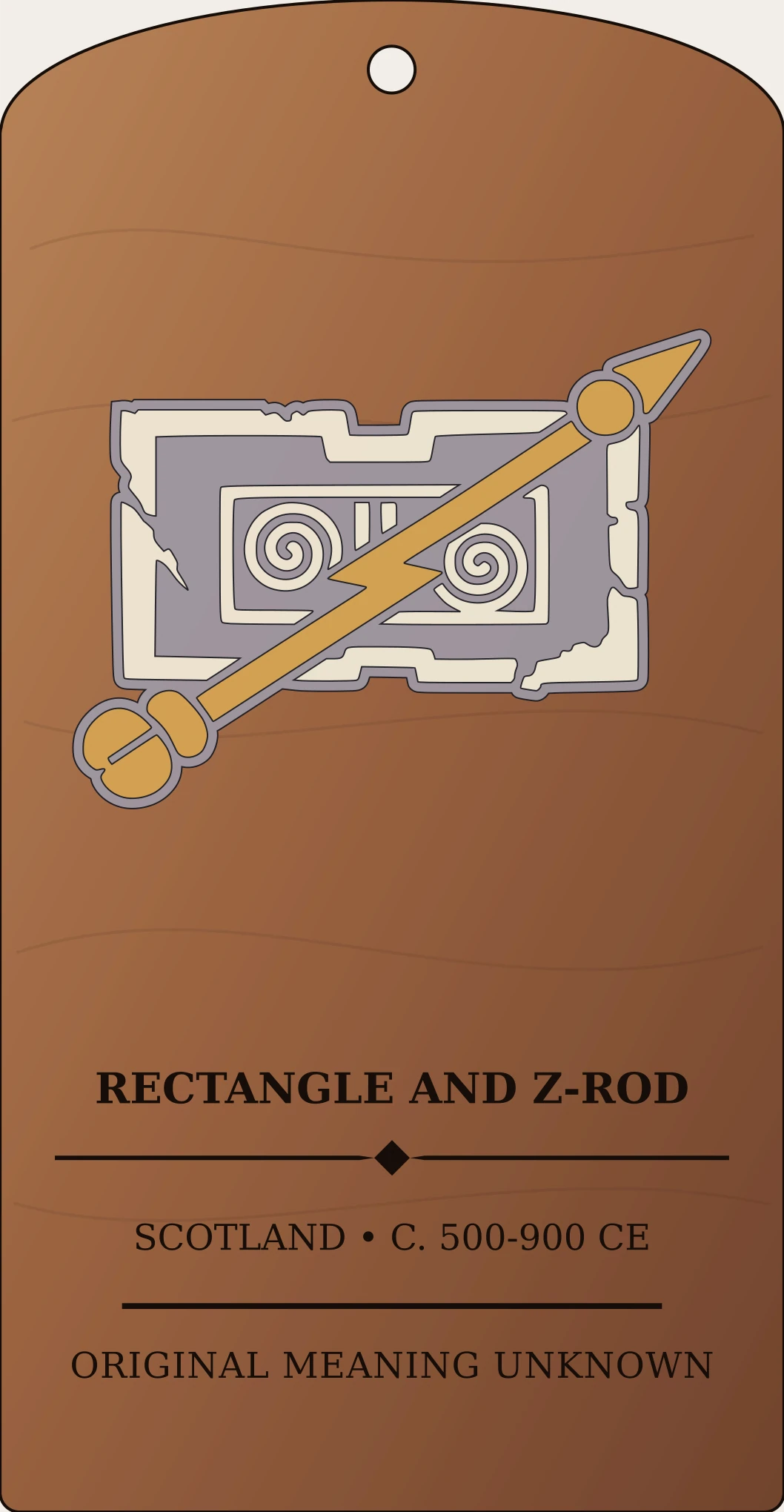 Notched Rectangle and Z-rod Sanctum Hex Archive Plaque preview
