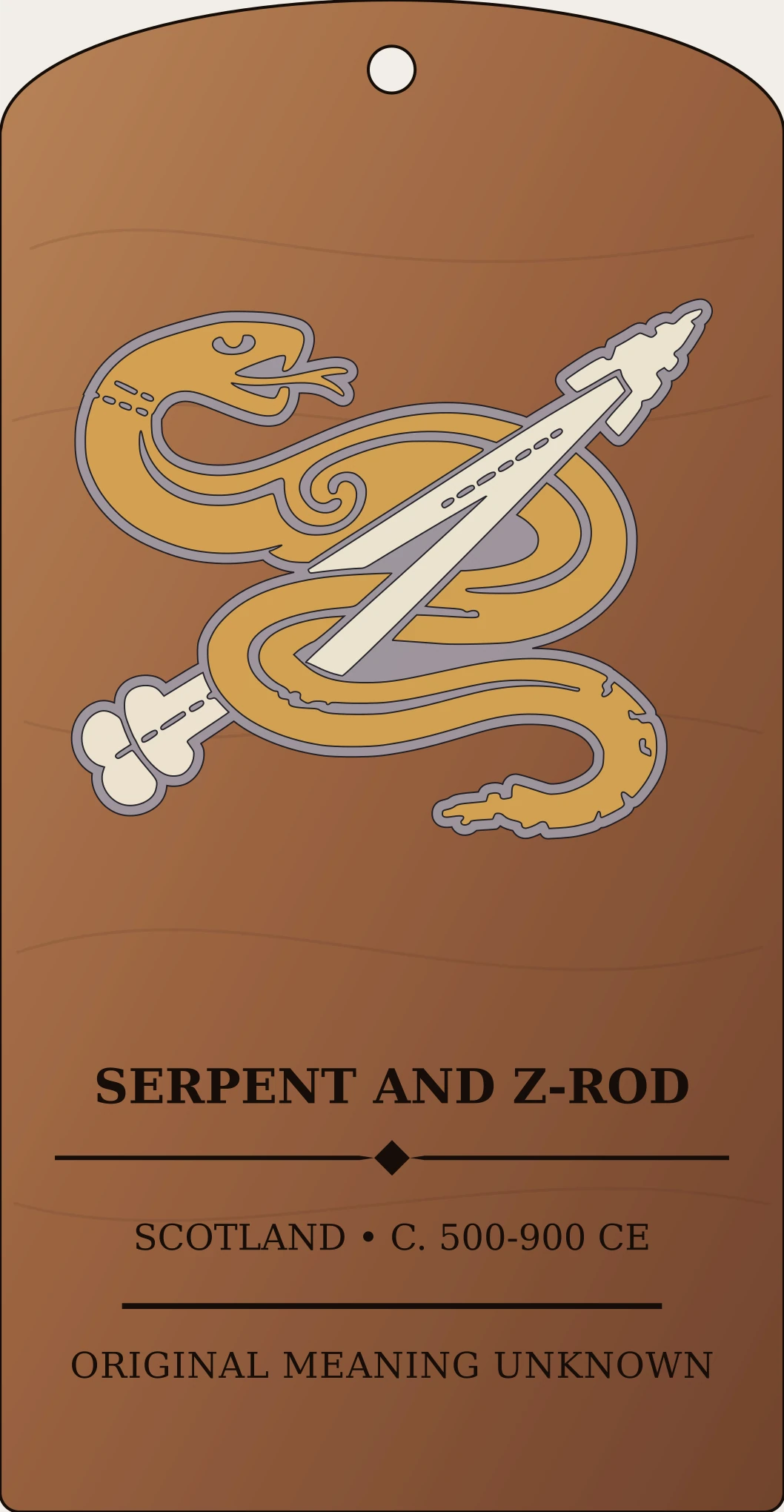 Serpent and Z-rod Sanctum Hex Archive Plaque preview
