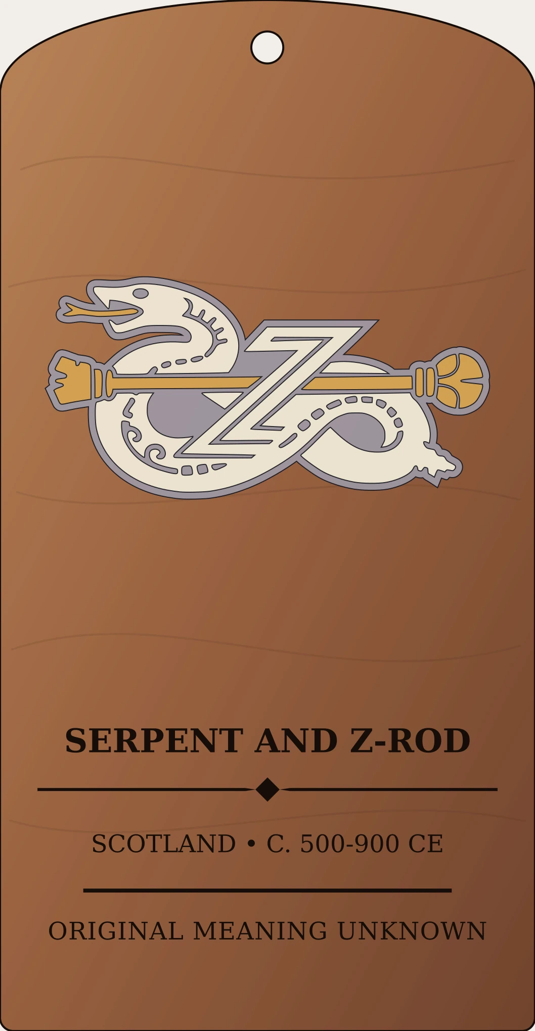 Serpent and Z-rod Sanctum Hex Archive Plaque preview