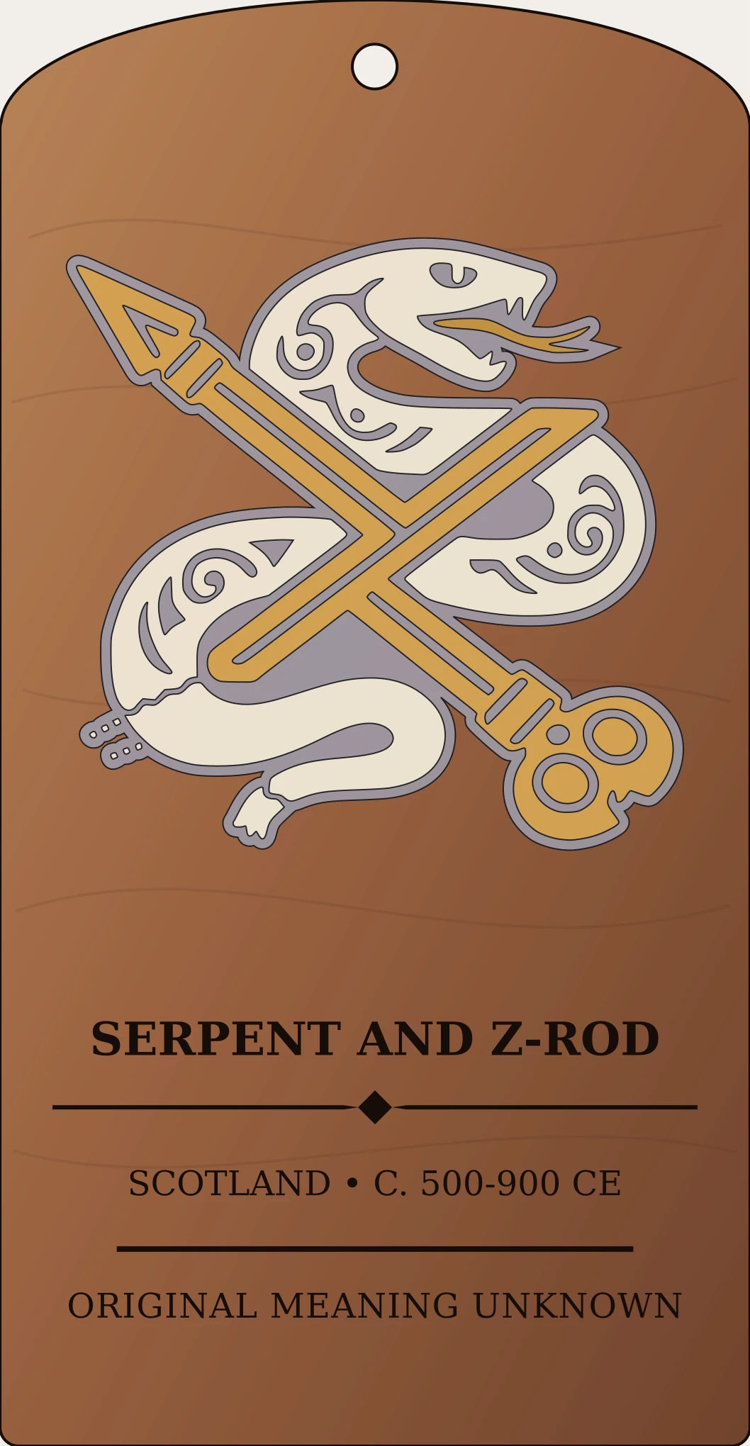 Serpent and Z-rod Sanctum Hex Archive Plaque preview