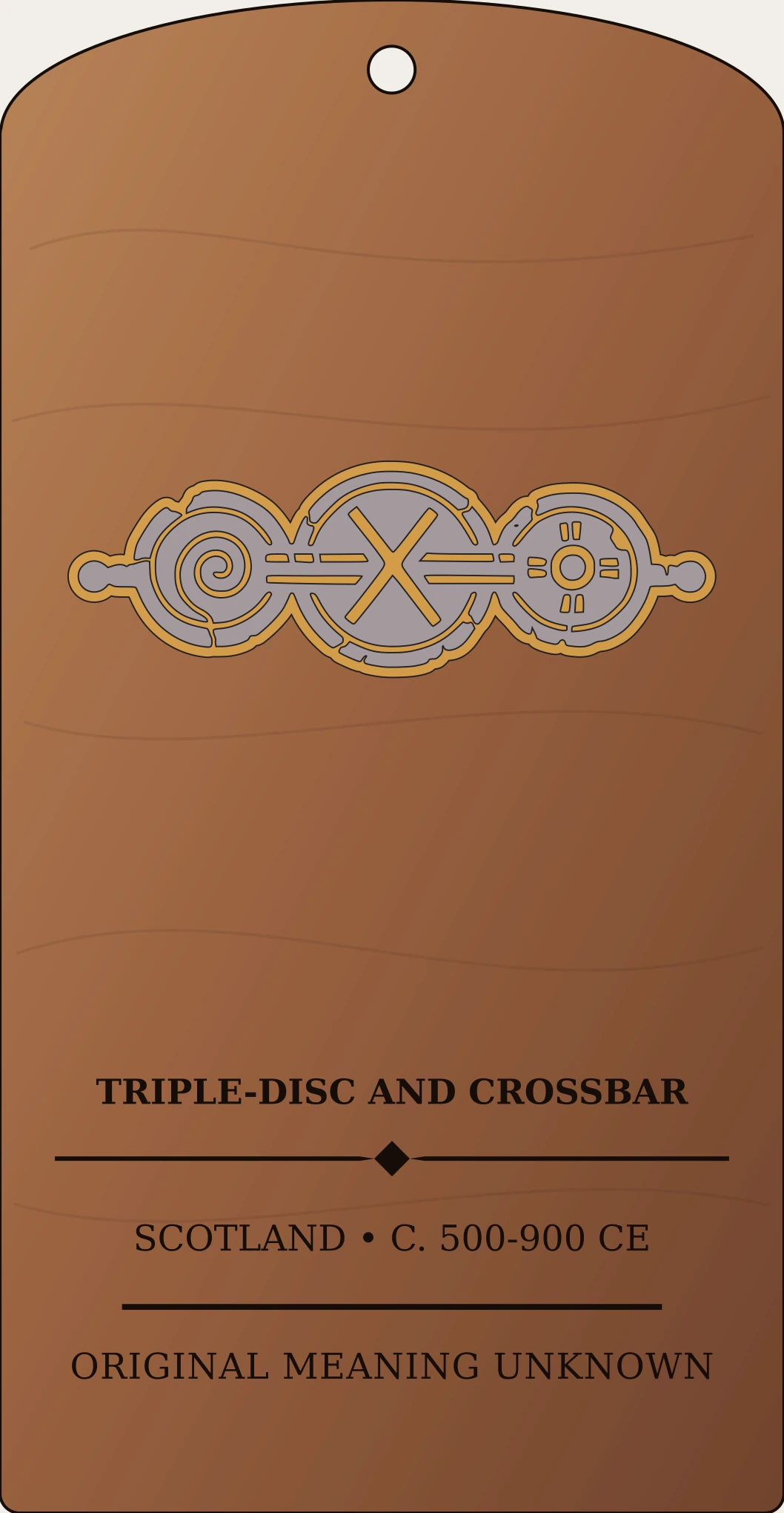 Triple-disc and Crossbar Sanctum Hex Archive Plaque preview