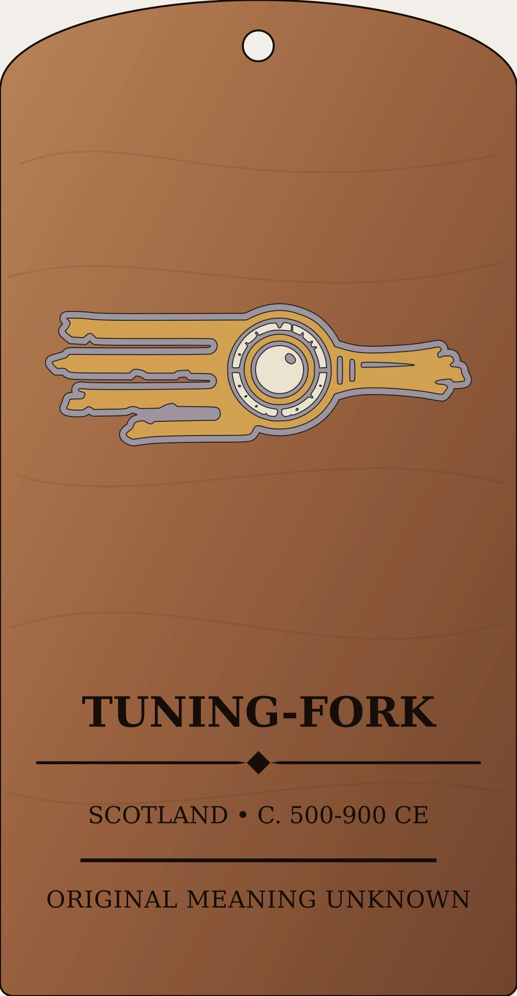 Tuning-fork Sign Sanctum Hex Archive Plaque preview