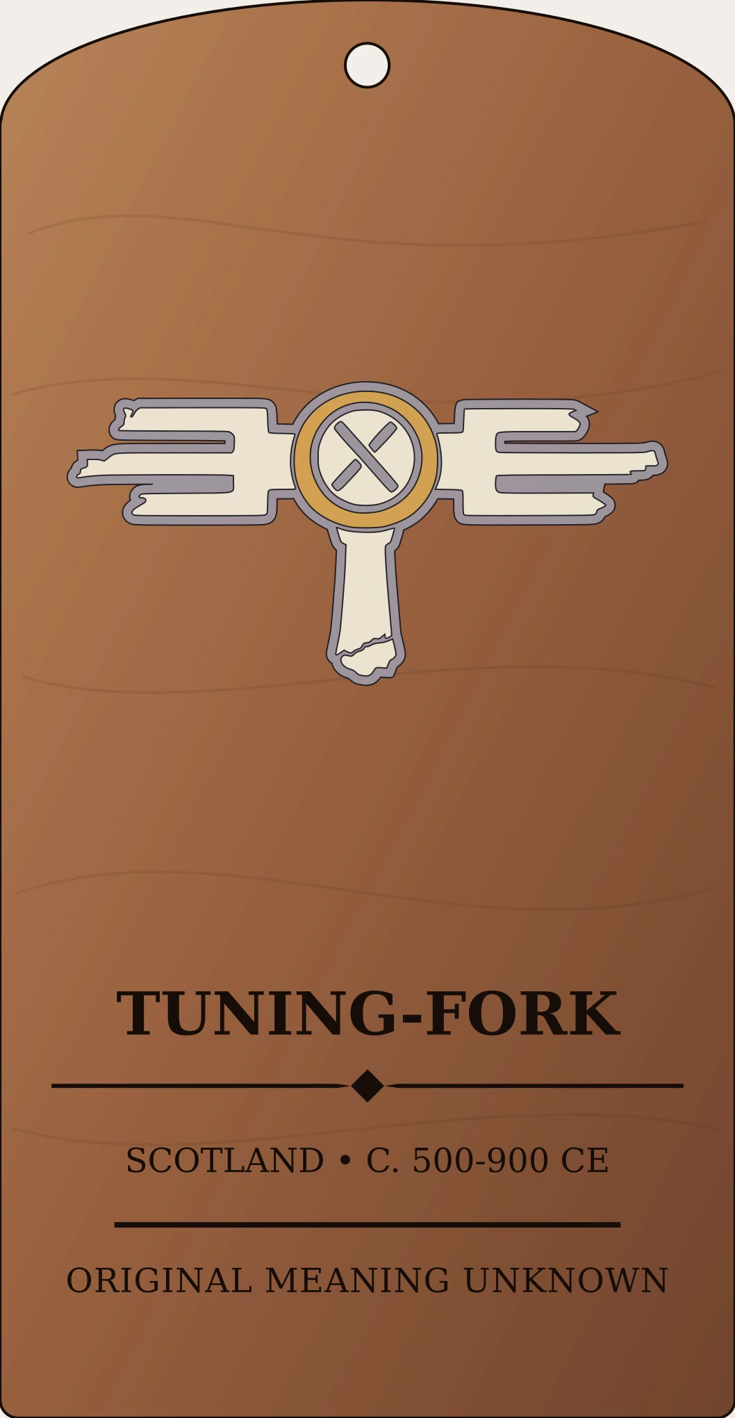 Tuning-fork Sign Sanctum Hex Archive Plaque preview