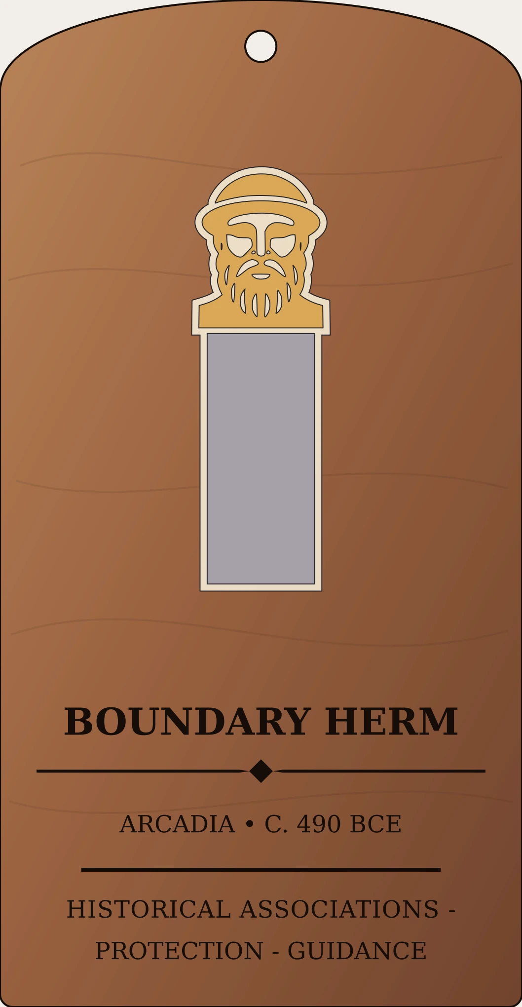 Herm Boundary Marker Sanctum Hex Archive Plaque preview