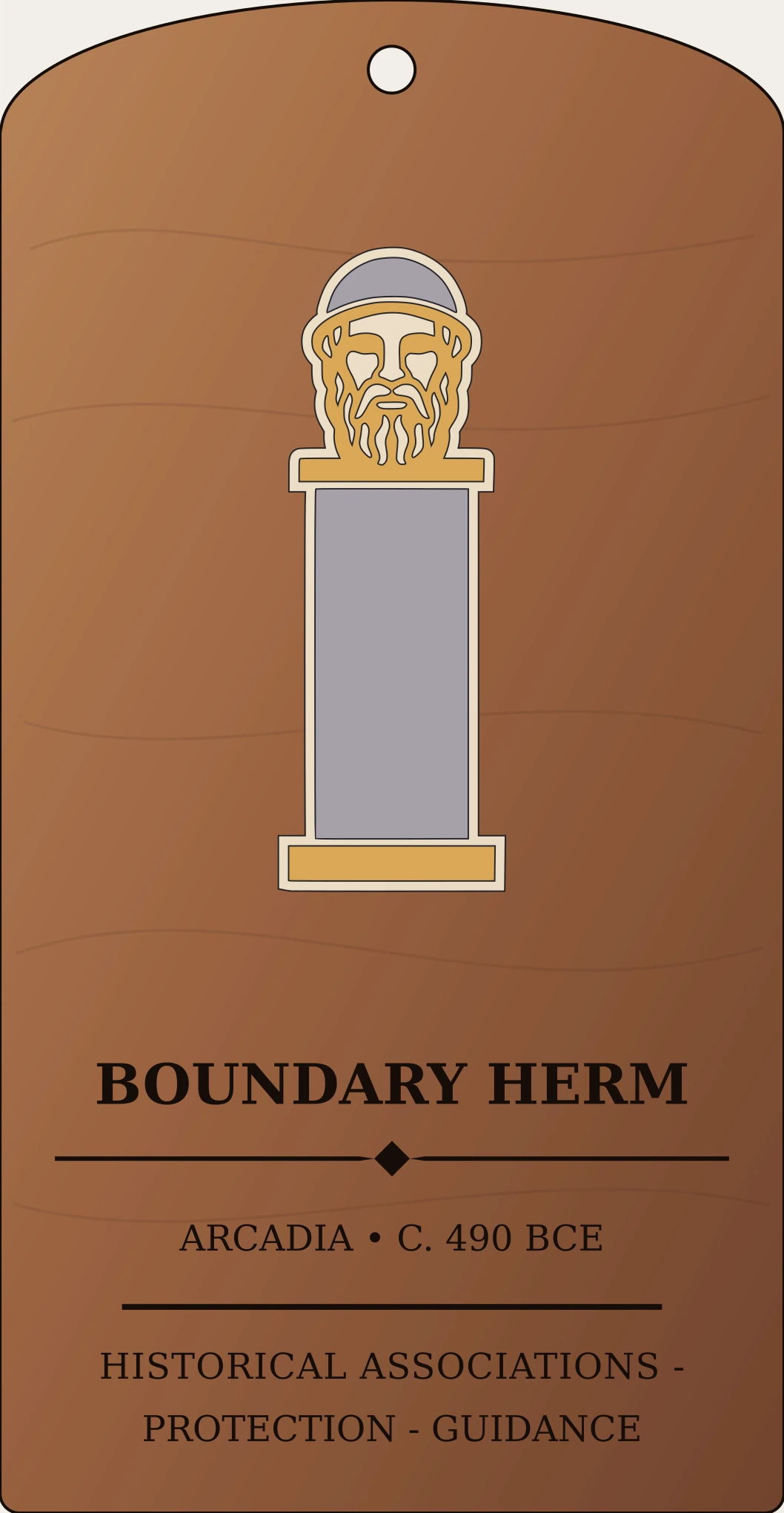 Herm Boundary Marker Sanctum Hex Archive Plaque preview