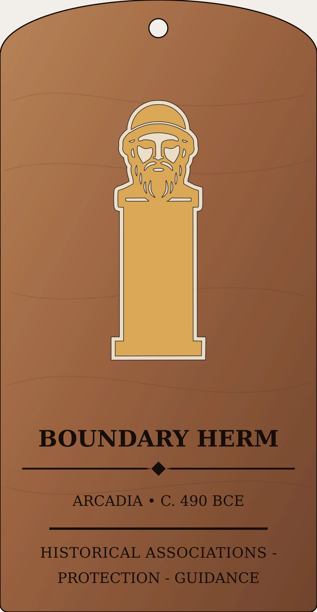 Herm Boundary Marker Sanctum Hex Archive Plaque preview
