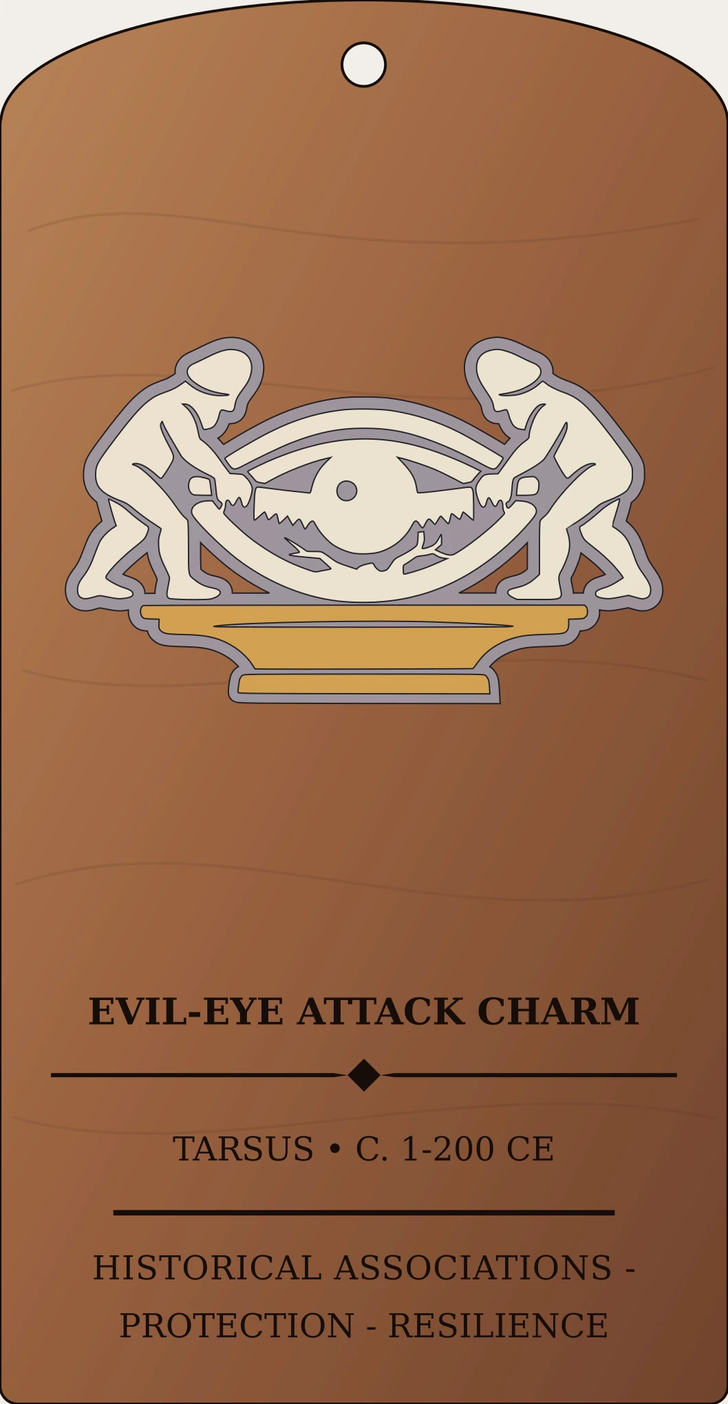 Evil Eye Attack Charm Sanctum Hex Archive Plaque preview