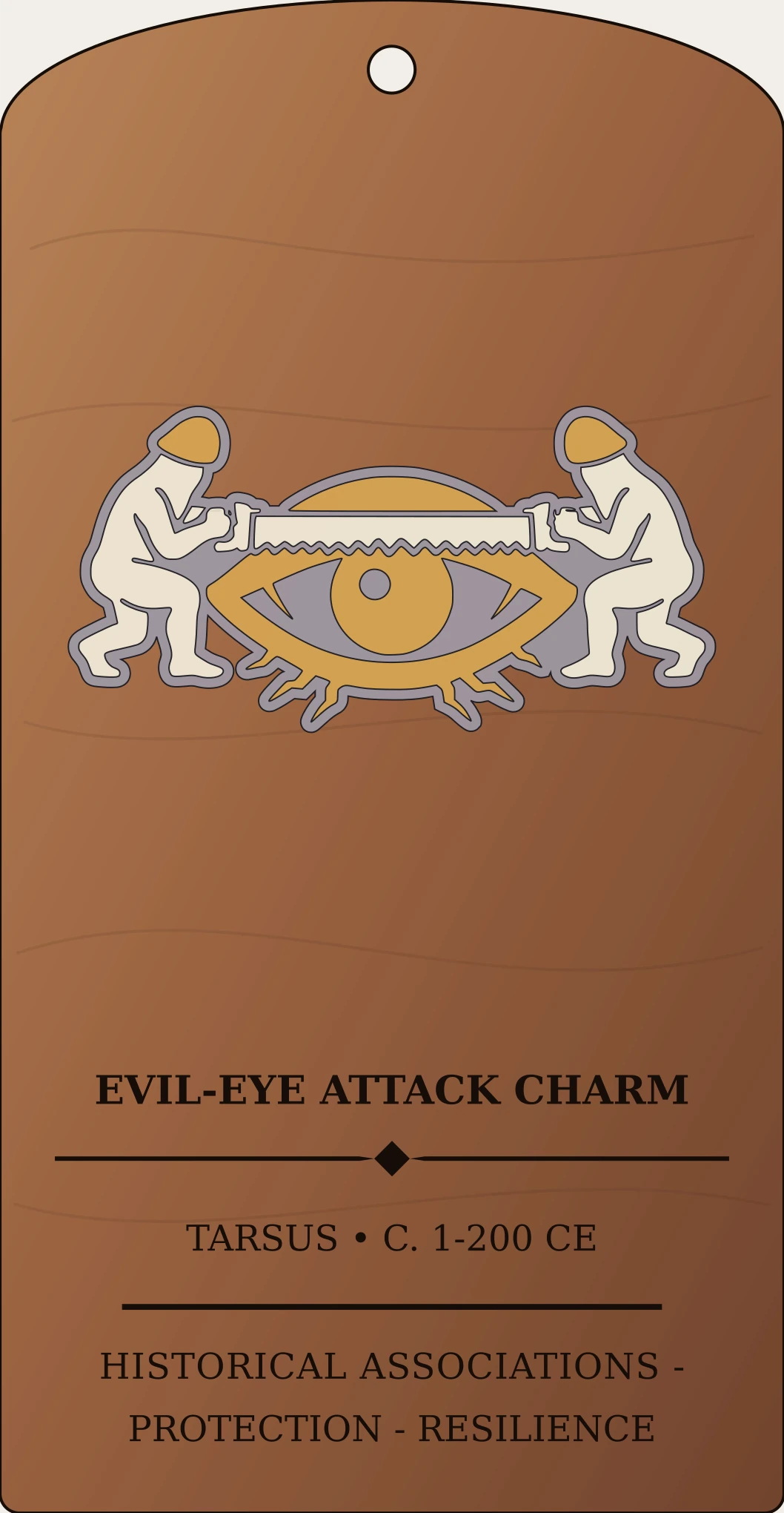Evil Eye Attack Charm Sanctum Hex Archive Plaque preview