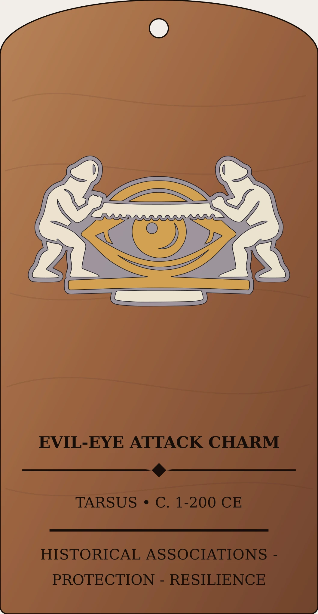 Evil Eye Attack Charm Sanctum Hex Archive Plaque preview