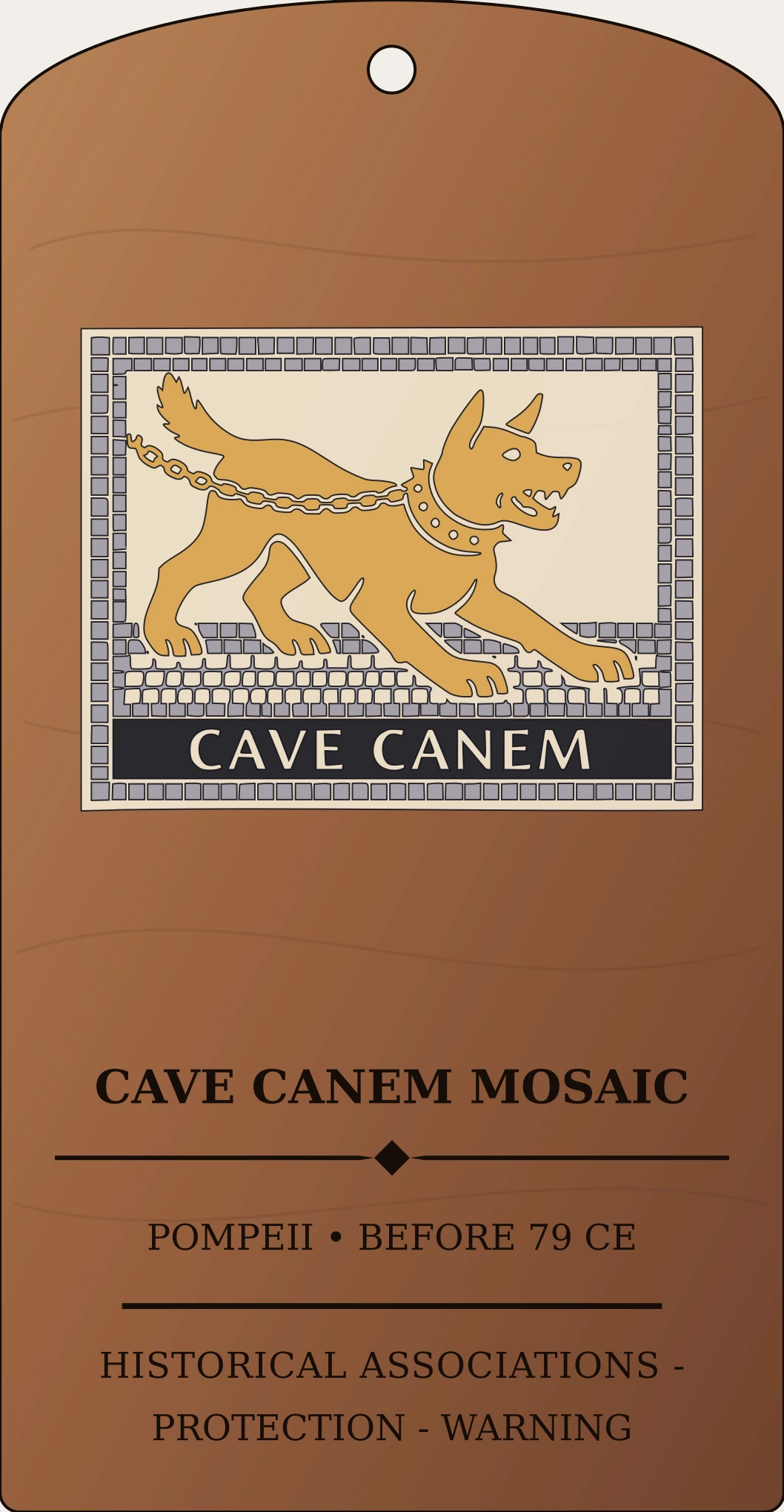 Cave Canem Threshold Mosaic Sanctum Hex Archive Plaque preview