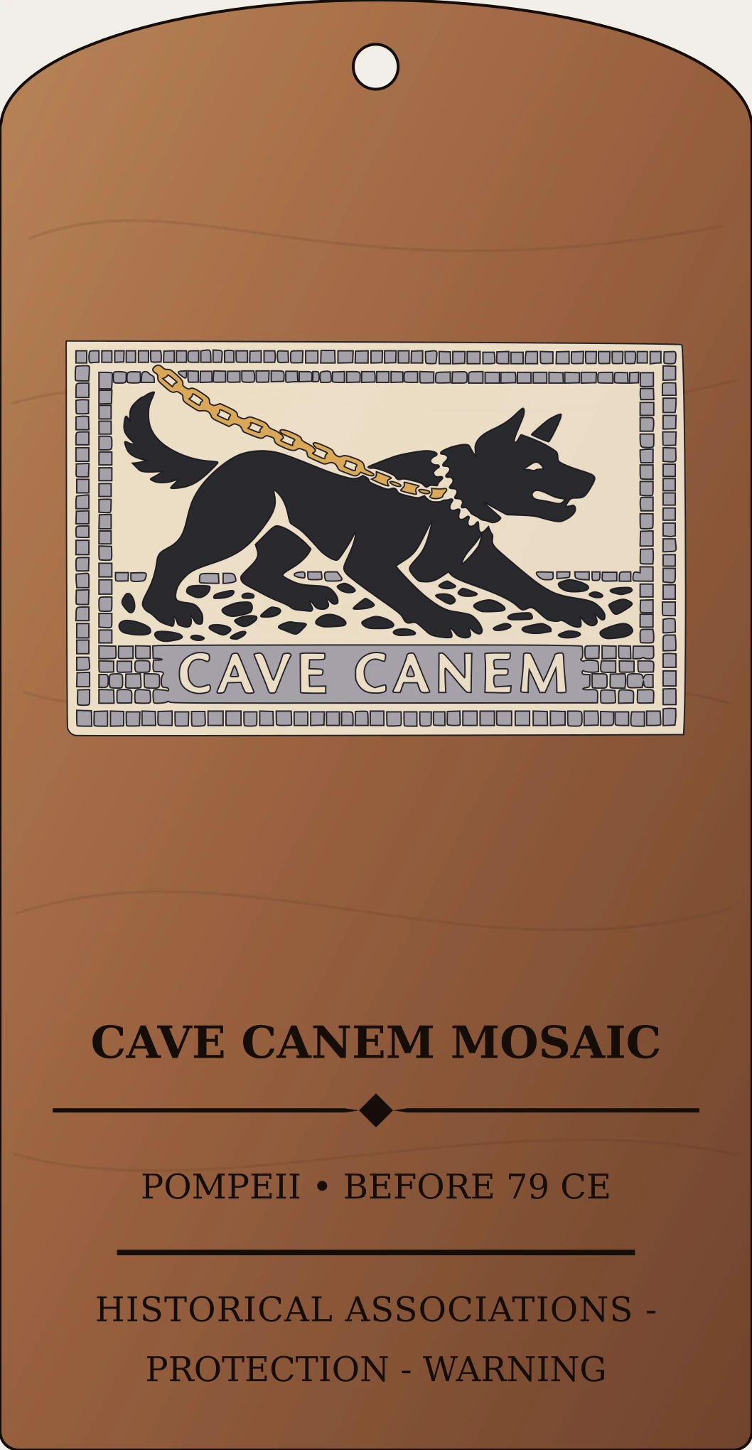 Cave Canem Threshold Mosaic Sanctum Hex Archive Plaque preview