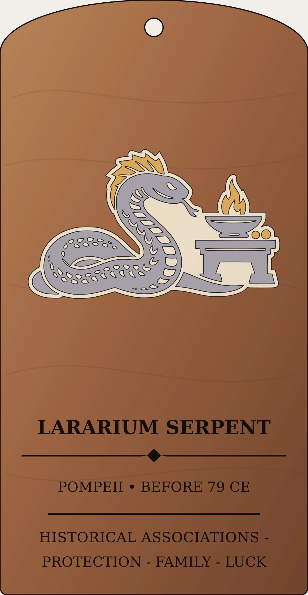 Lararium Guardian Serpent Sanctum Hex Archive Plaque preview