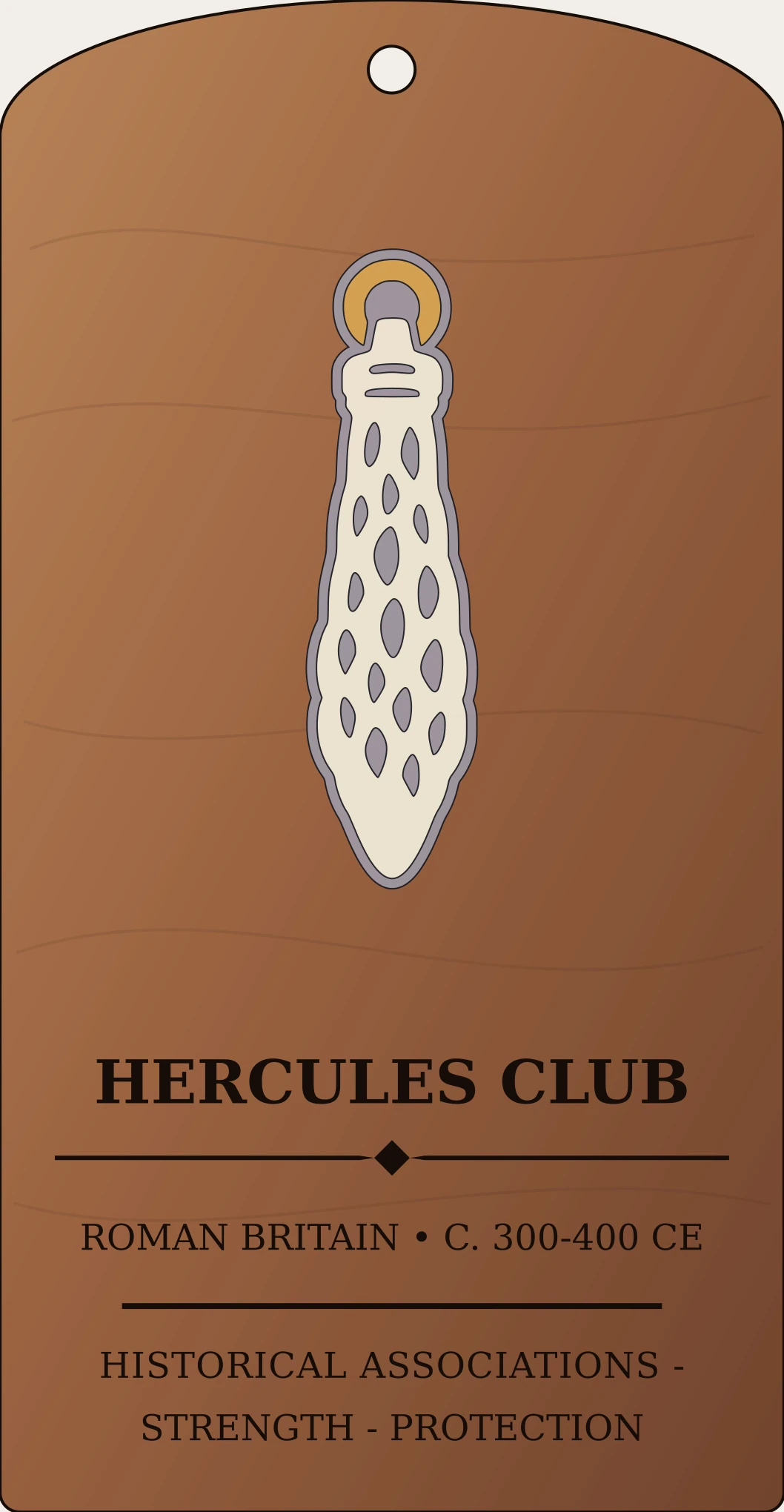 Hercules Club Pendant Sanctum Hex Archive Plaque preview