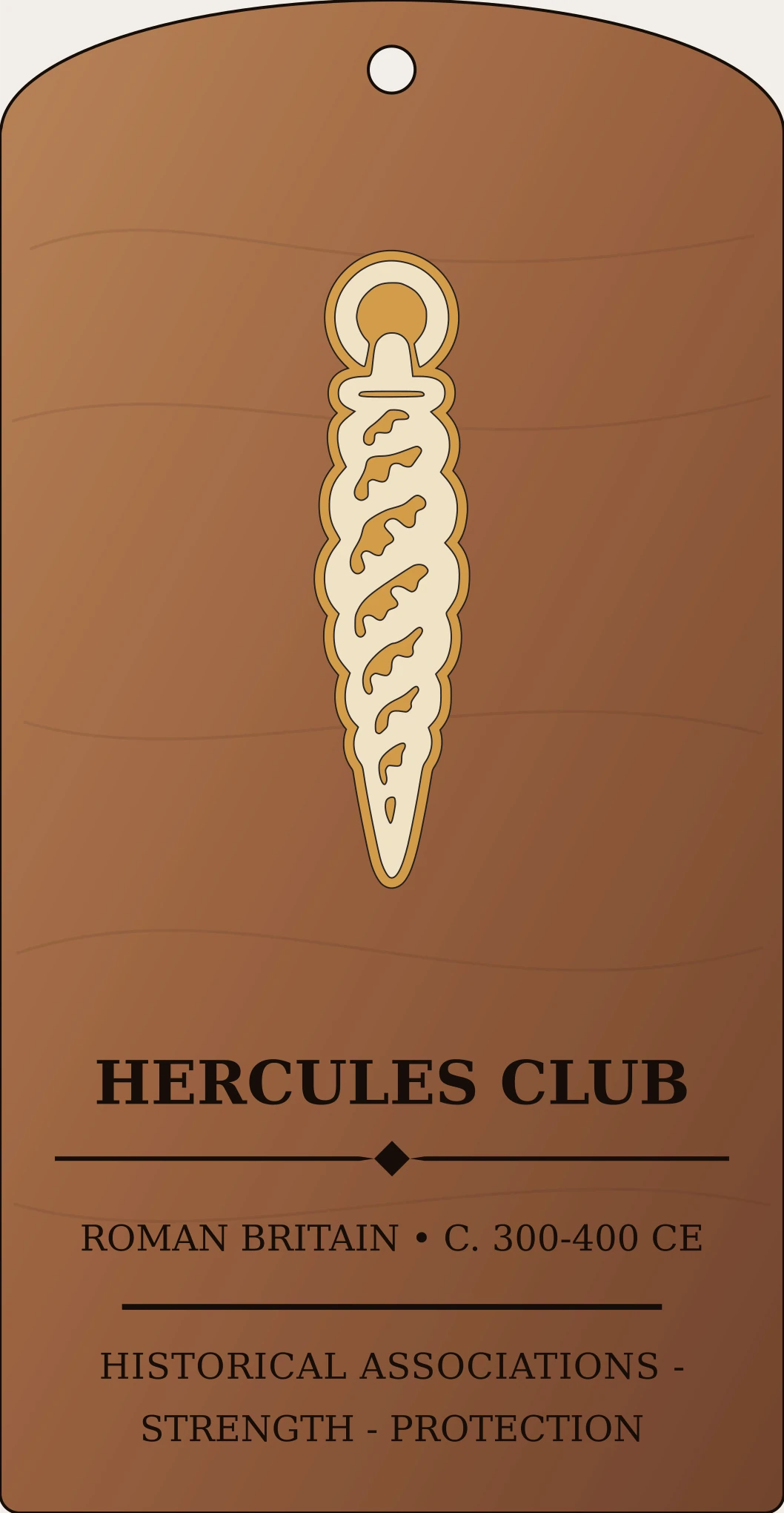 Hercules Club Pendant Sanctum Hex Archive Plaque preview