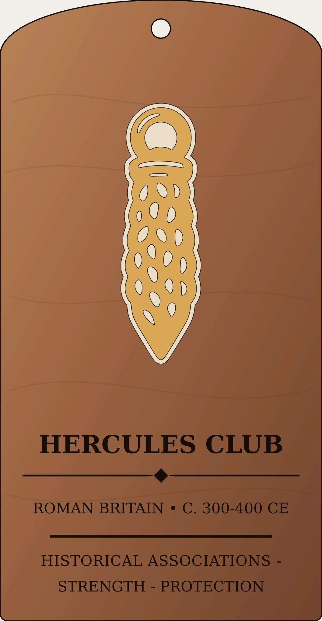 Hercules Club Pendant Sanctum Hex Archive Plaque preview