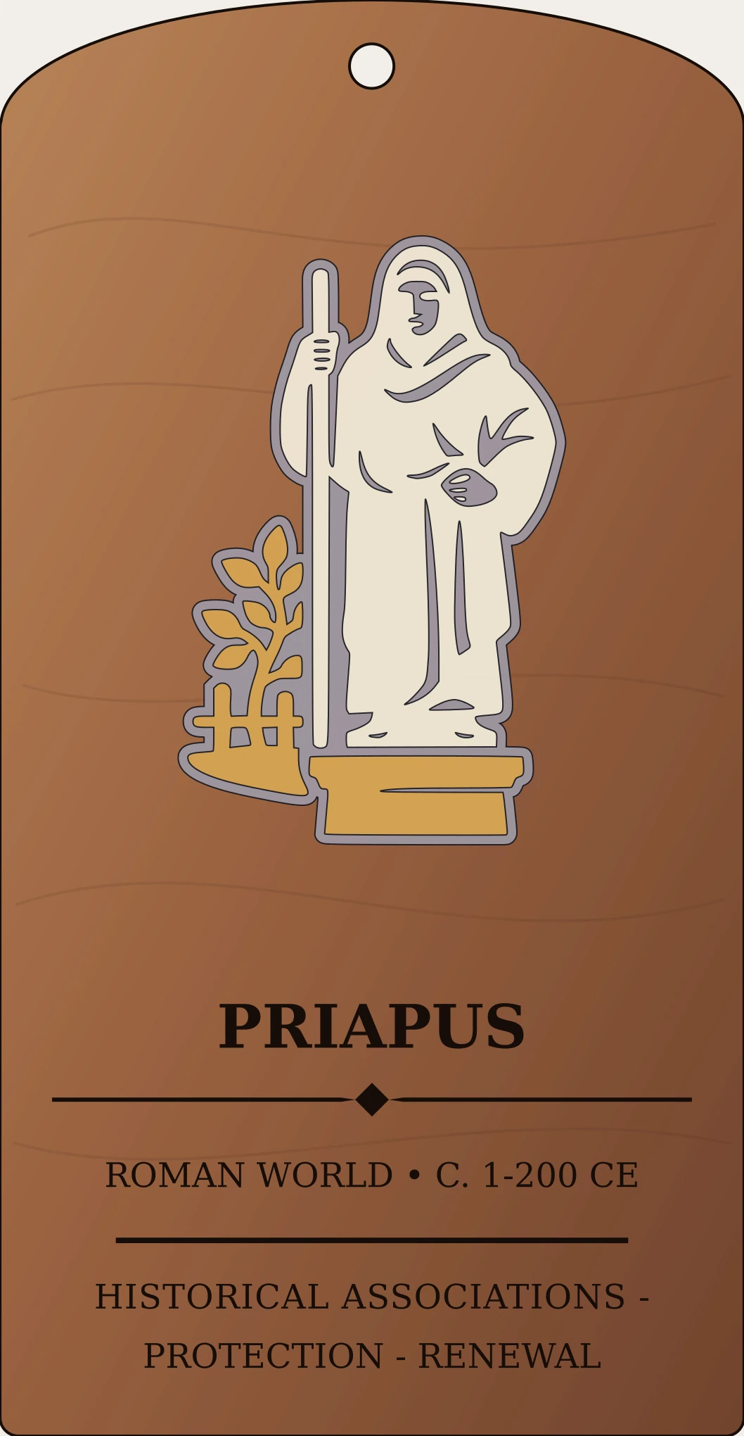Priapus Garden Guardian Sanctum Hex Archive Plaque preview