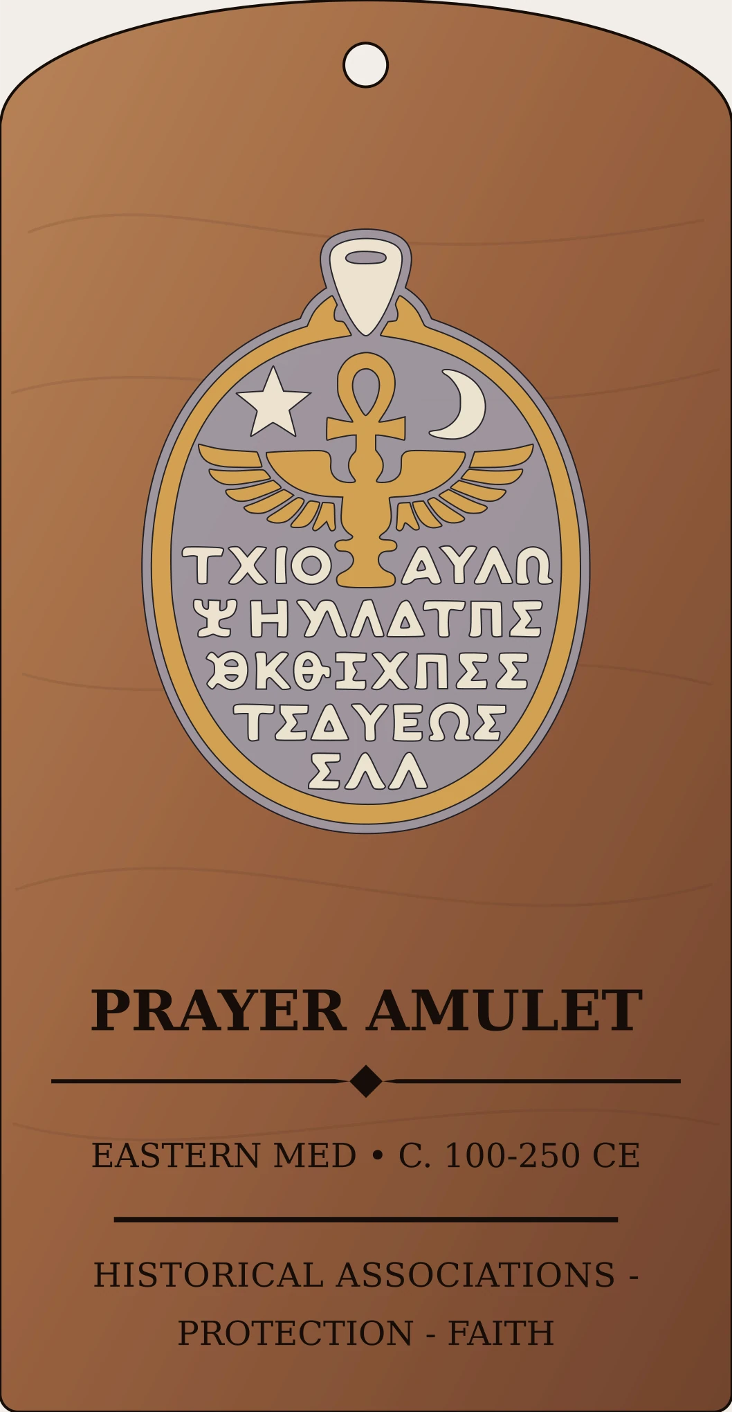 Protective Prayer Amulet Sanctum Hex Archive Plaque preview