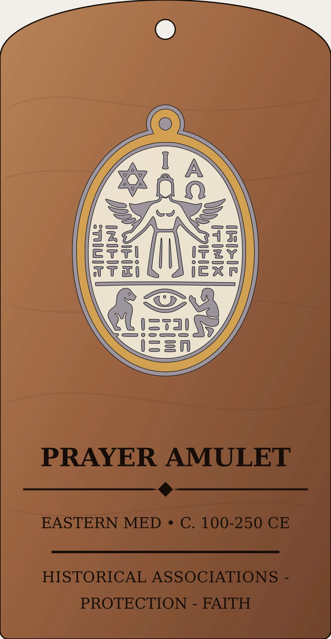Protective Prayer Amulet Sanctum Hex Archive Plaque preview