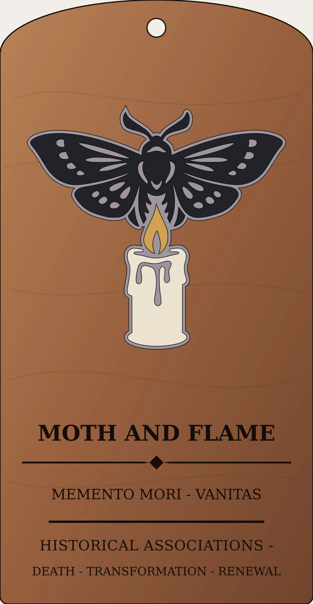 Moth and Flame Sign Sanctum Hex Archive Plaque preview