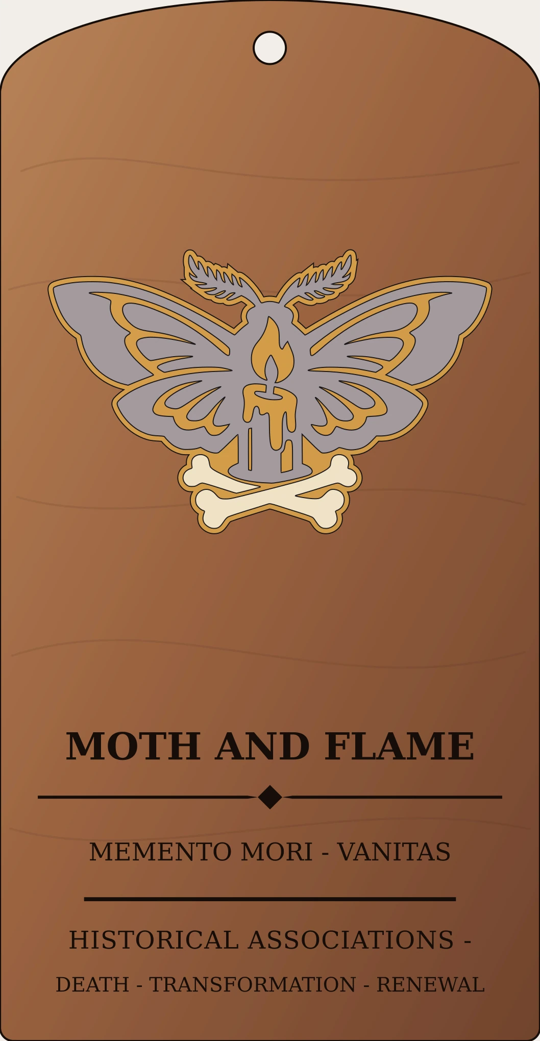 Moth and Flame Sign Sanctum Hex Archive Plaque preview