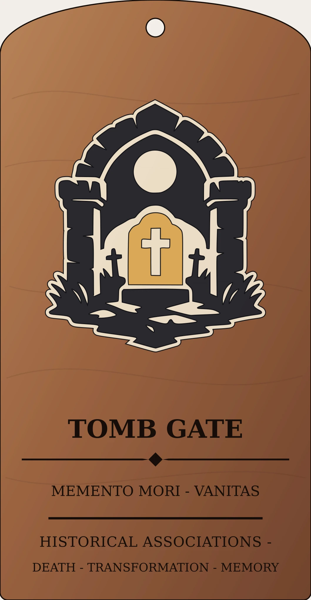 Tomb Gate Emblem Sanctum Hex Archive Plaque preview